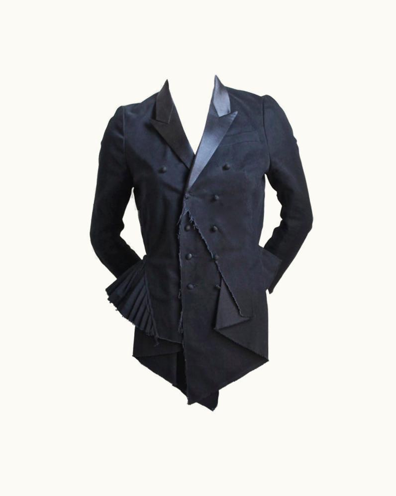 Balenciaga Balenciaga Deconstructed Jacket With Satin Lapel - Fall 2001