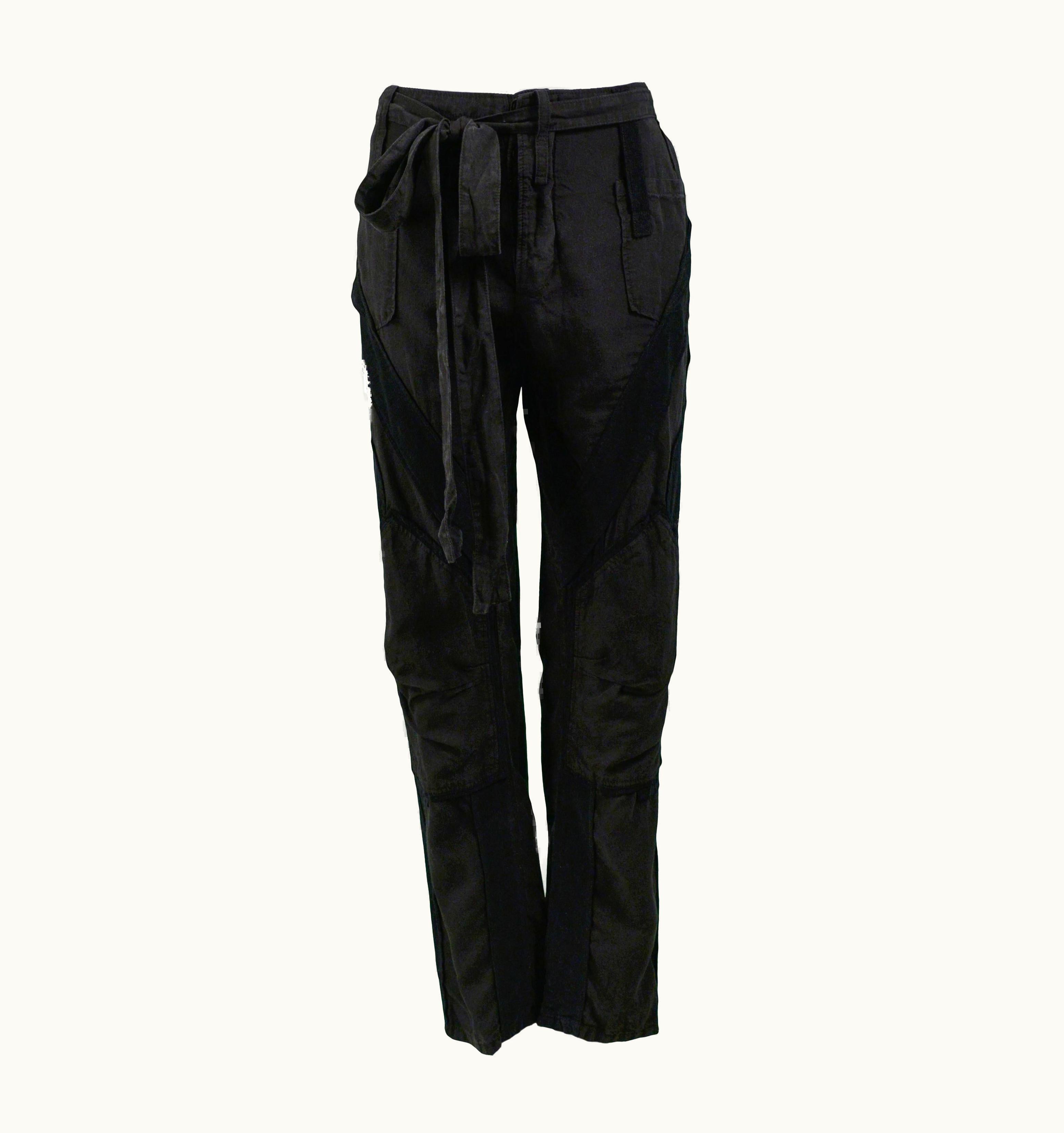 Balenciaga Iconic Balenciaga By Ghesquiere Black Cargo Pants 2002