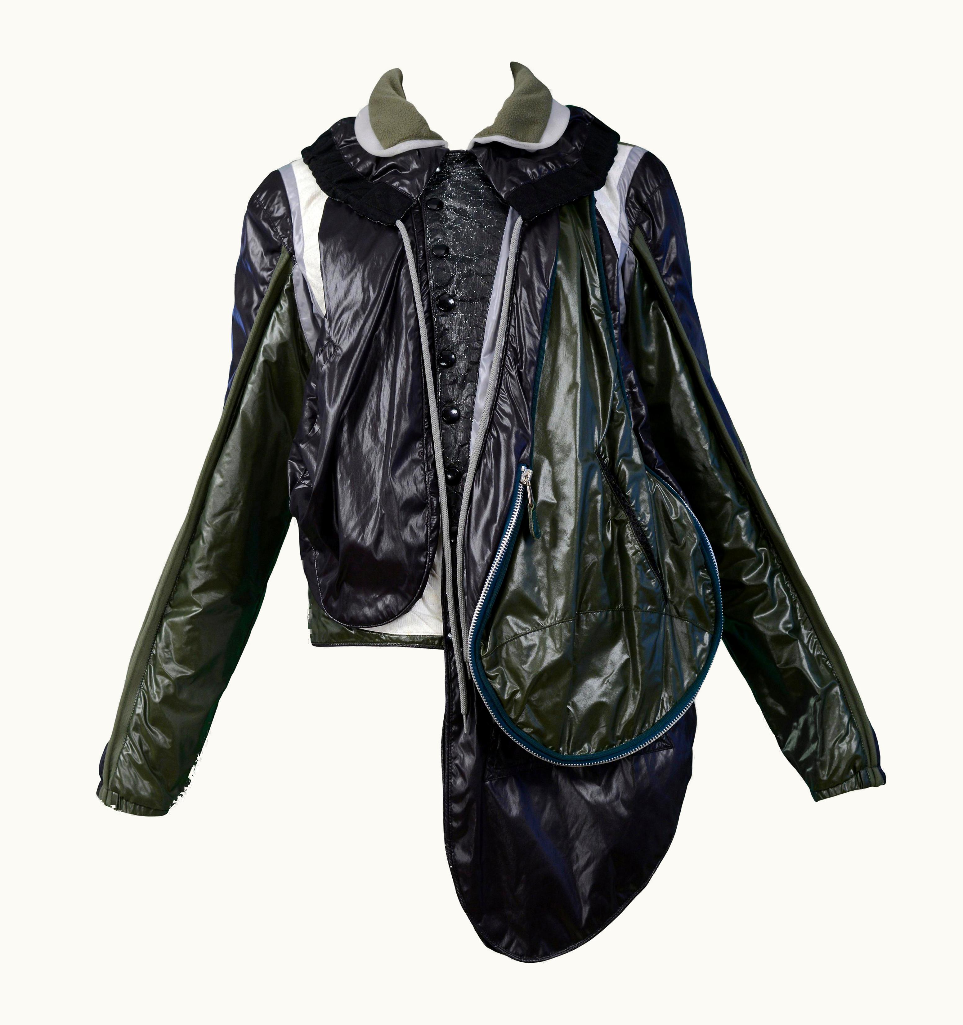 Balenciaga Iconic Balenciaga By Nicolas Ghesquiere Green Parachute Jacket 2003