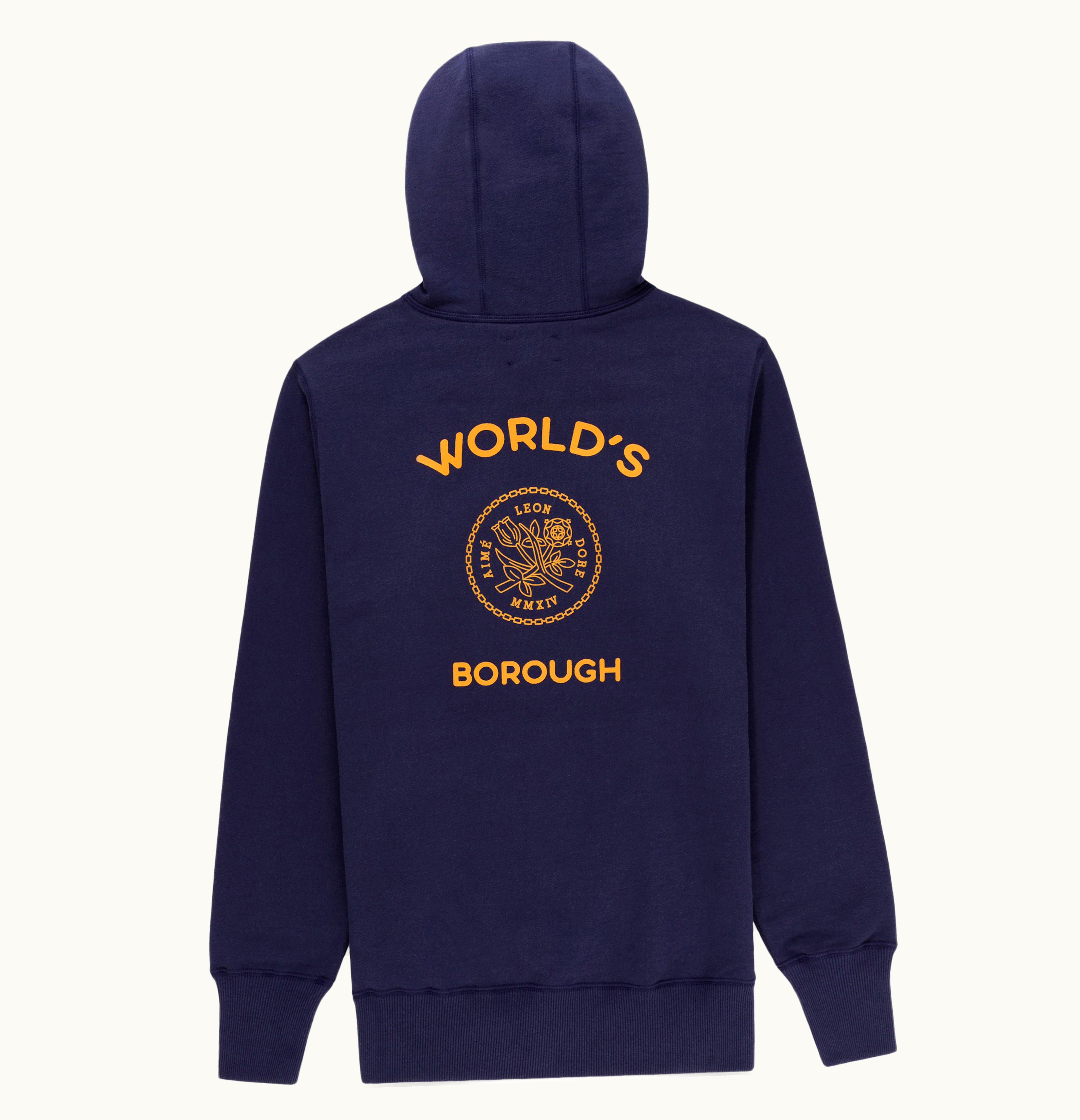Aime Leon Dore Aime Leon Dore Worlds Borough Hoodie Navy