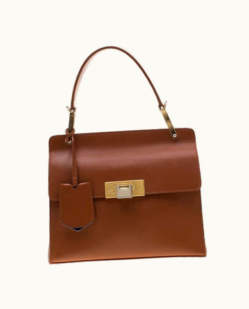 Balenciaga Balenciaga Brown Leather Le Dix Cartable Top Handle Bag UZ0589238