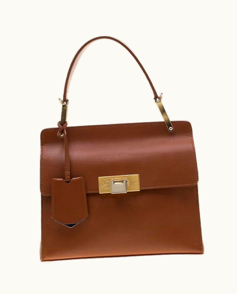 Balenciaga Balenciaga Brown Leather Le Dix Cartable Top Handle Bag UZ0589239
