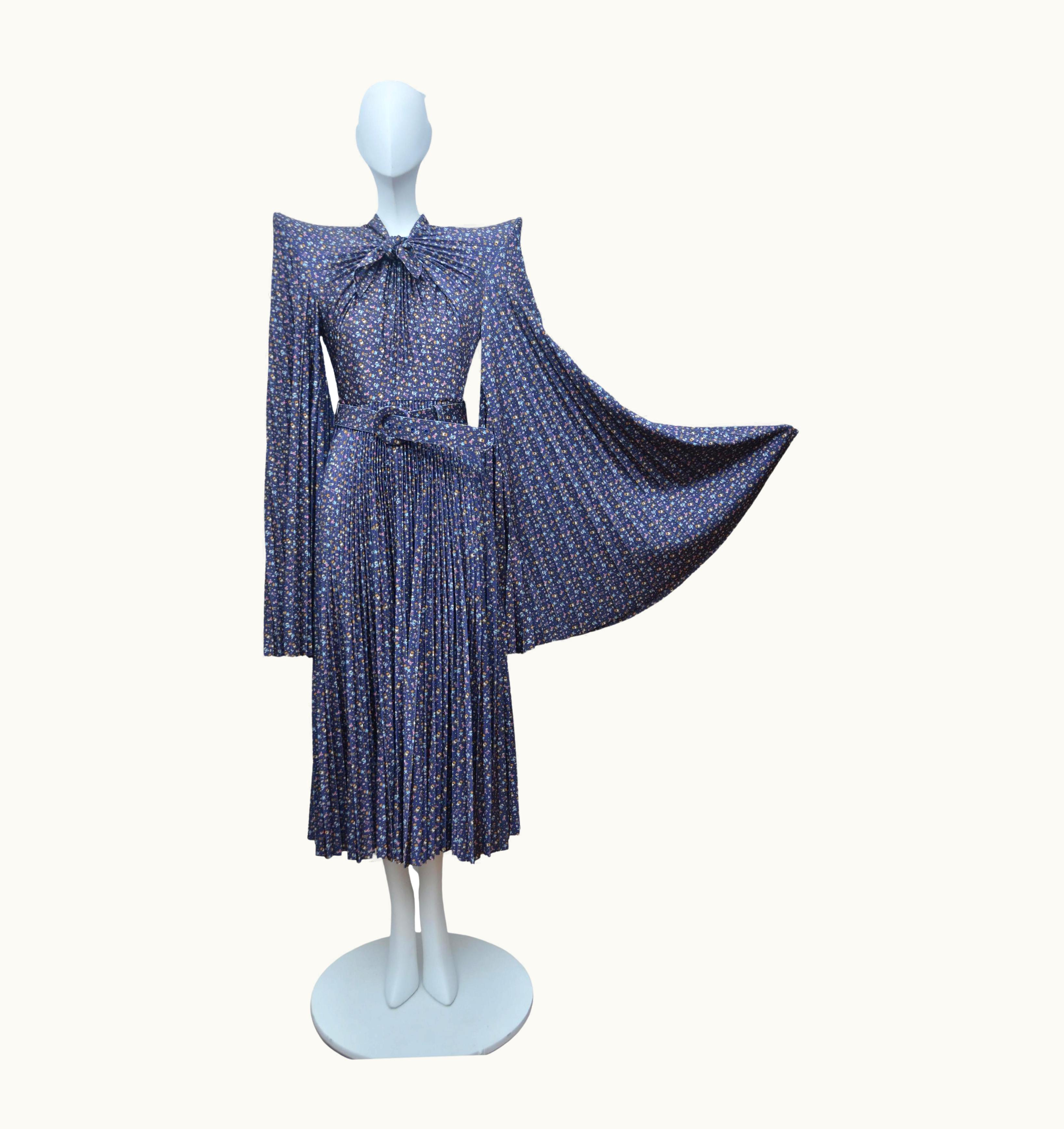 Balenciaga Balenciaga Runway 2020 Teddy Bear Dress Exaggerated Shoulders Nwt UZ0589317