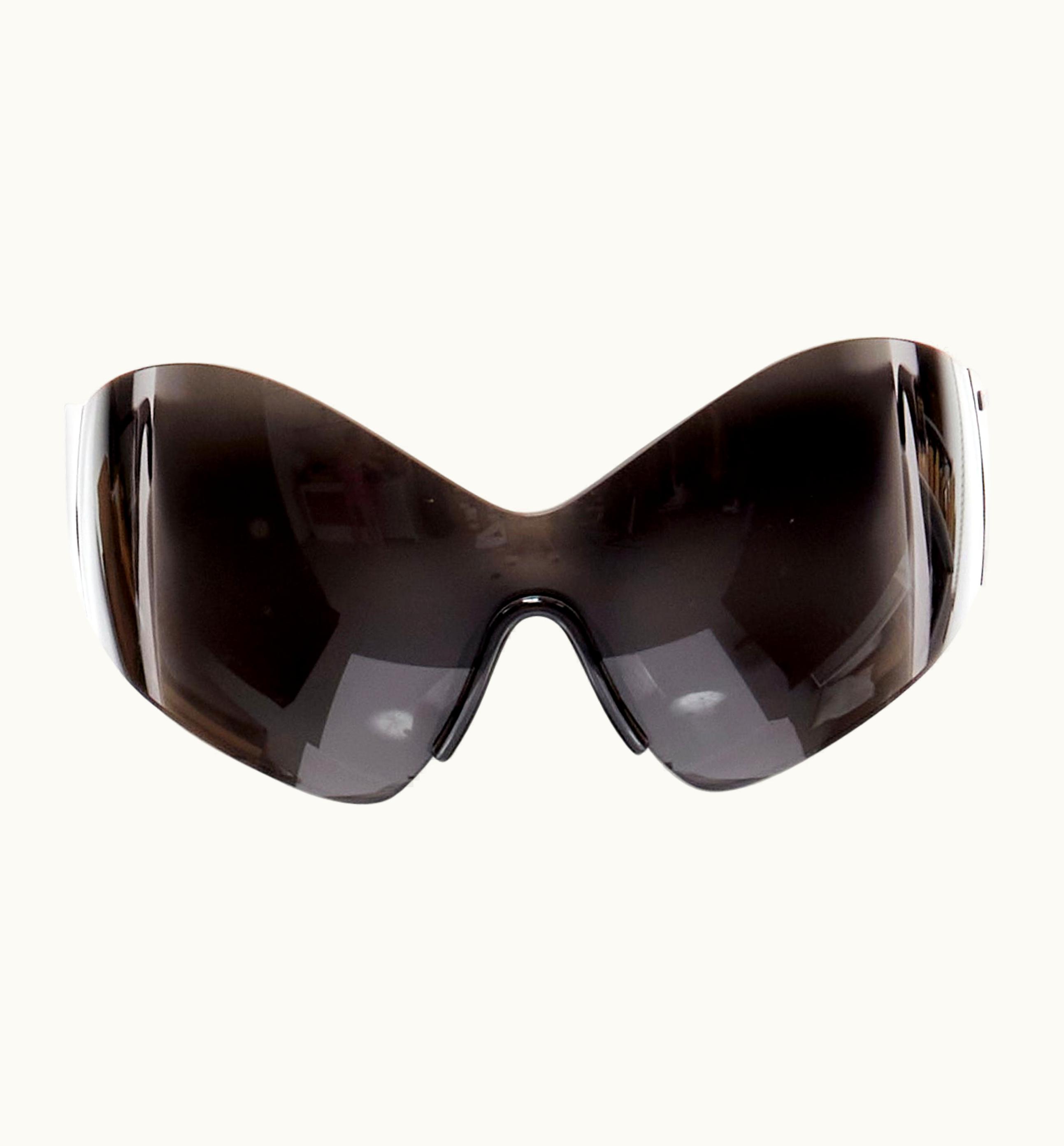 Balenciaga Balenciaga Demna 2021 Runway Butterfly Mask Shield Sunglasses Kim Kardashian UZ0589320