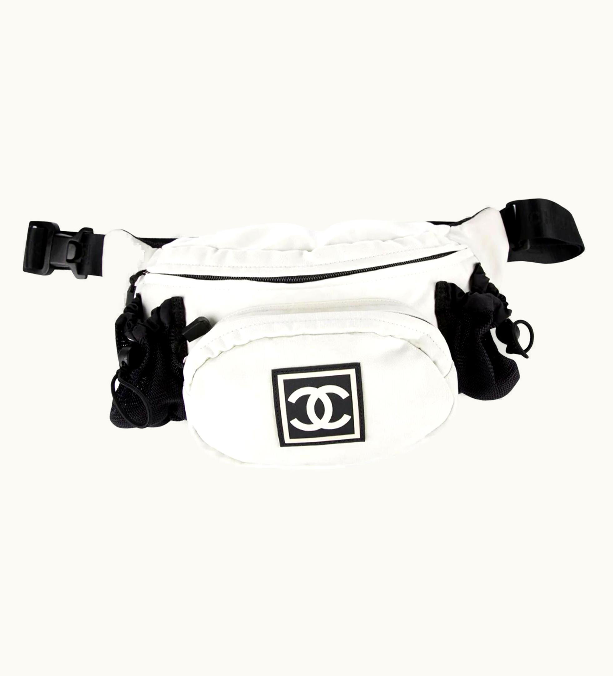 Chanel Chanel Waist Sport Pouch Fanny Pack Very Rare Vintage White Nylon Cross Body Bag