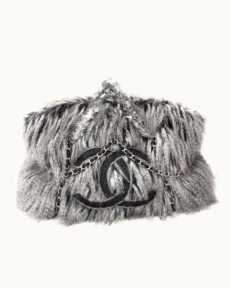 Chanel Chanel Faux Fur Arctic Fantasy Fur Tote Bag
