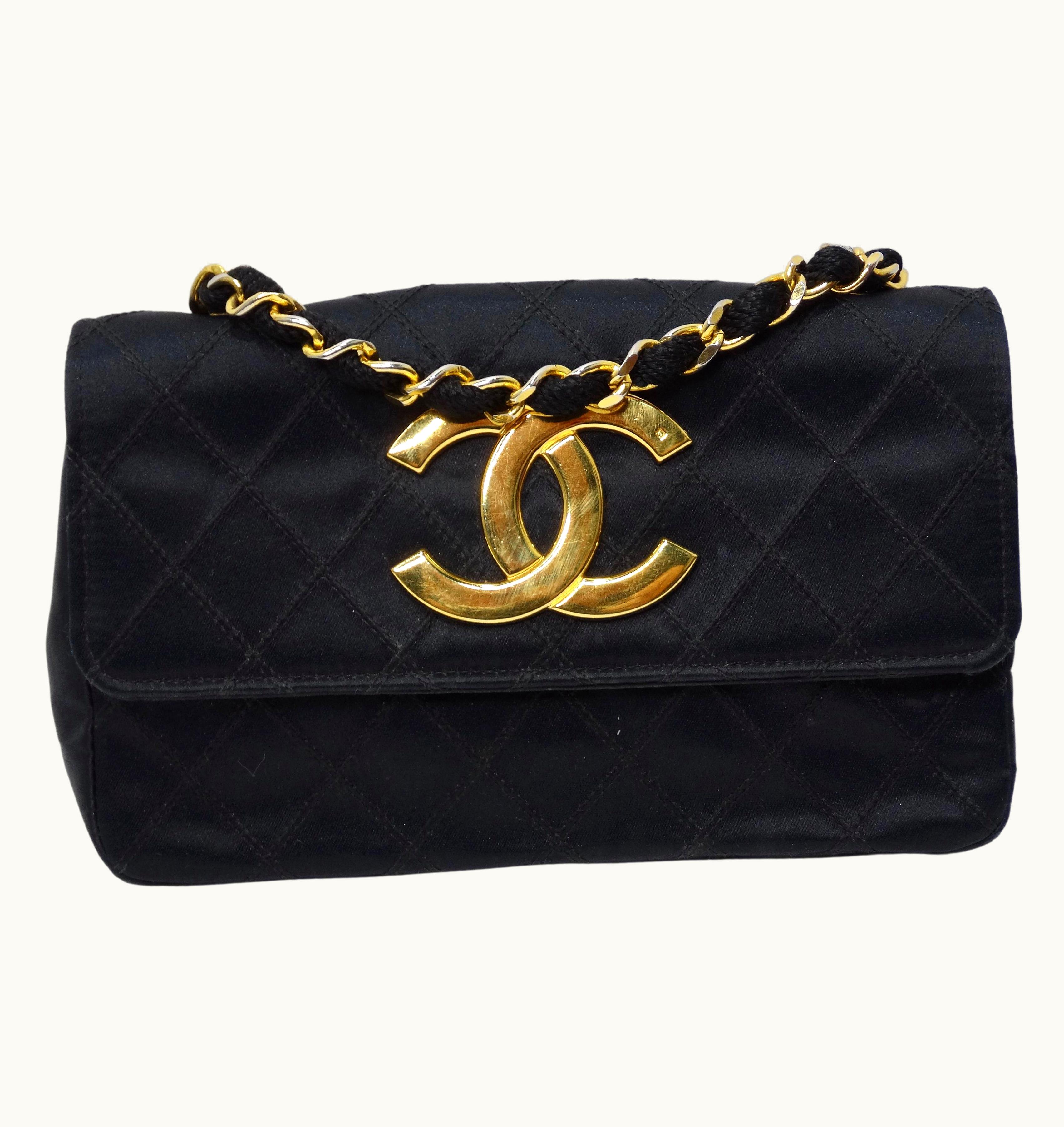 Chanel Chanel Vintage 1980' Satin Shoulder Bag