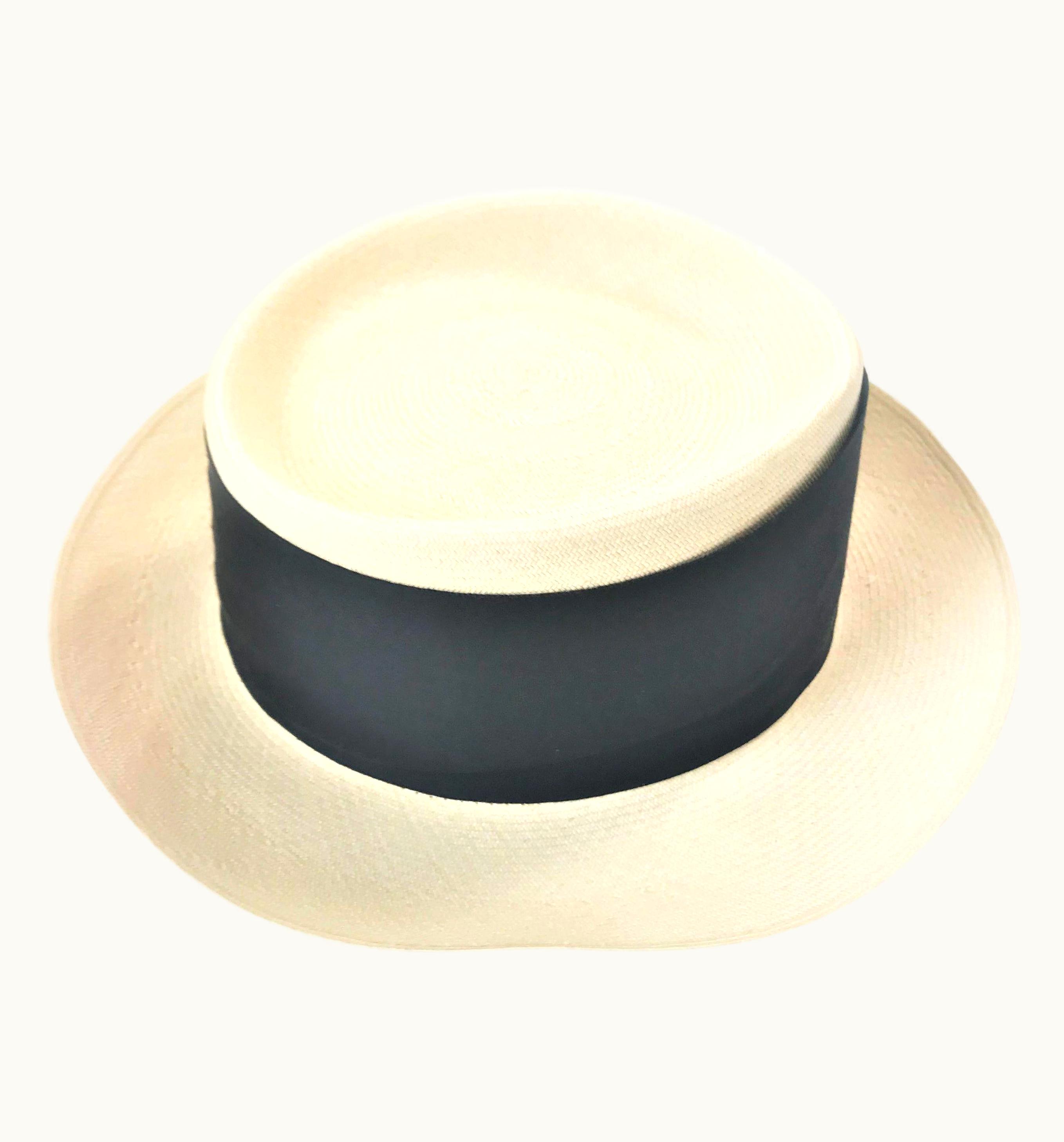 Chanel Chanel Panama Strawhat Signed 1994