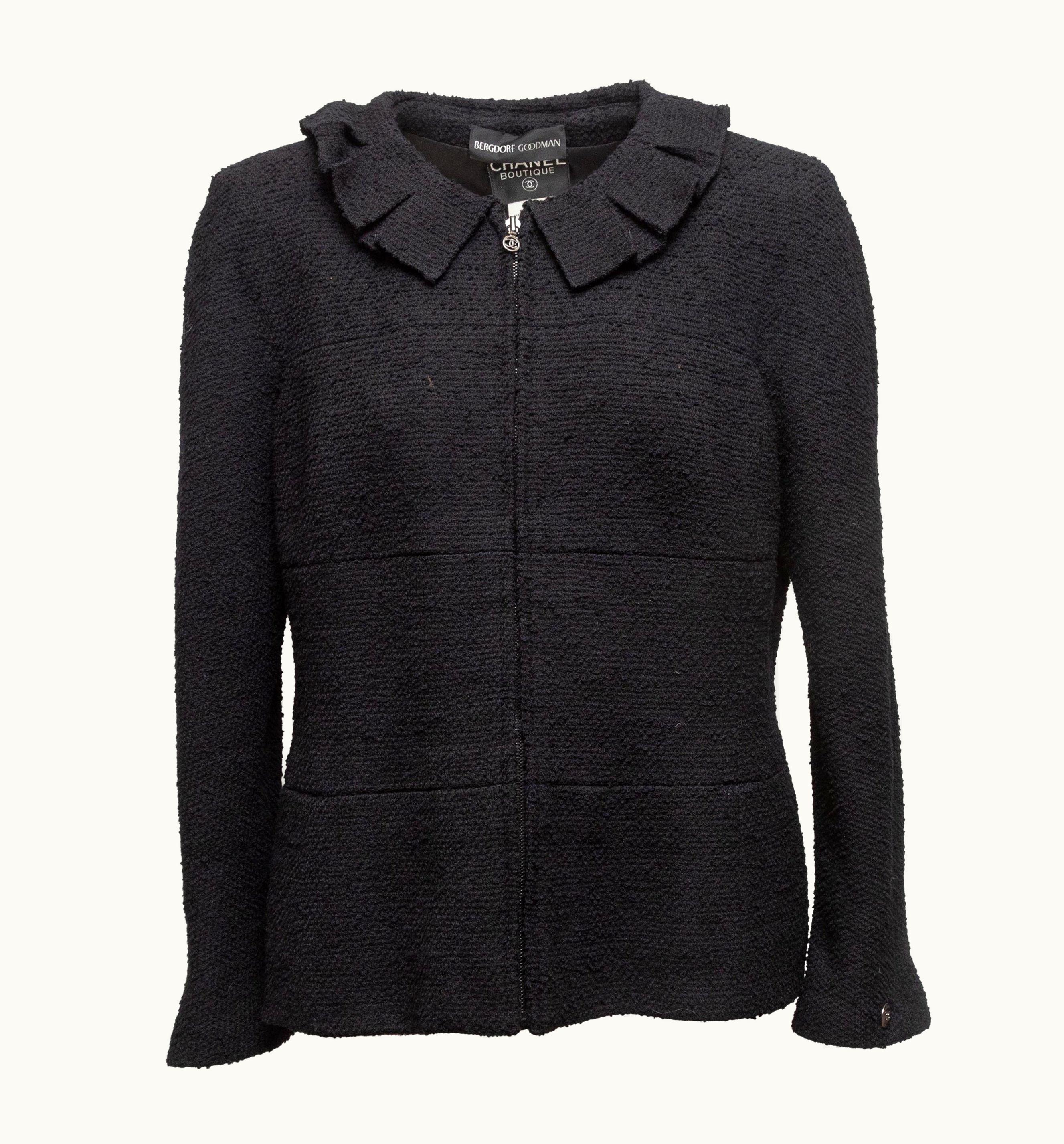 Chanel Chanel Boutique Black Fall 1997 Wool Jacket