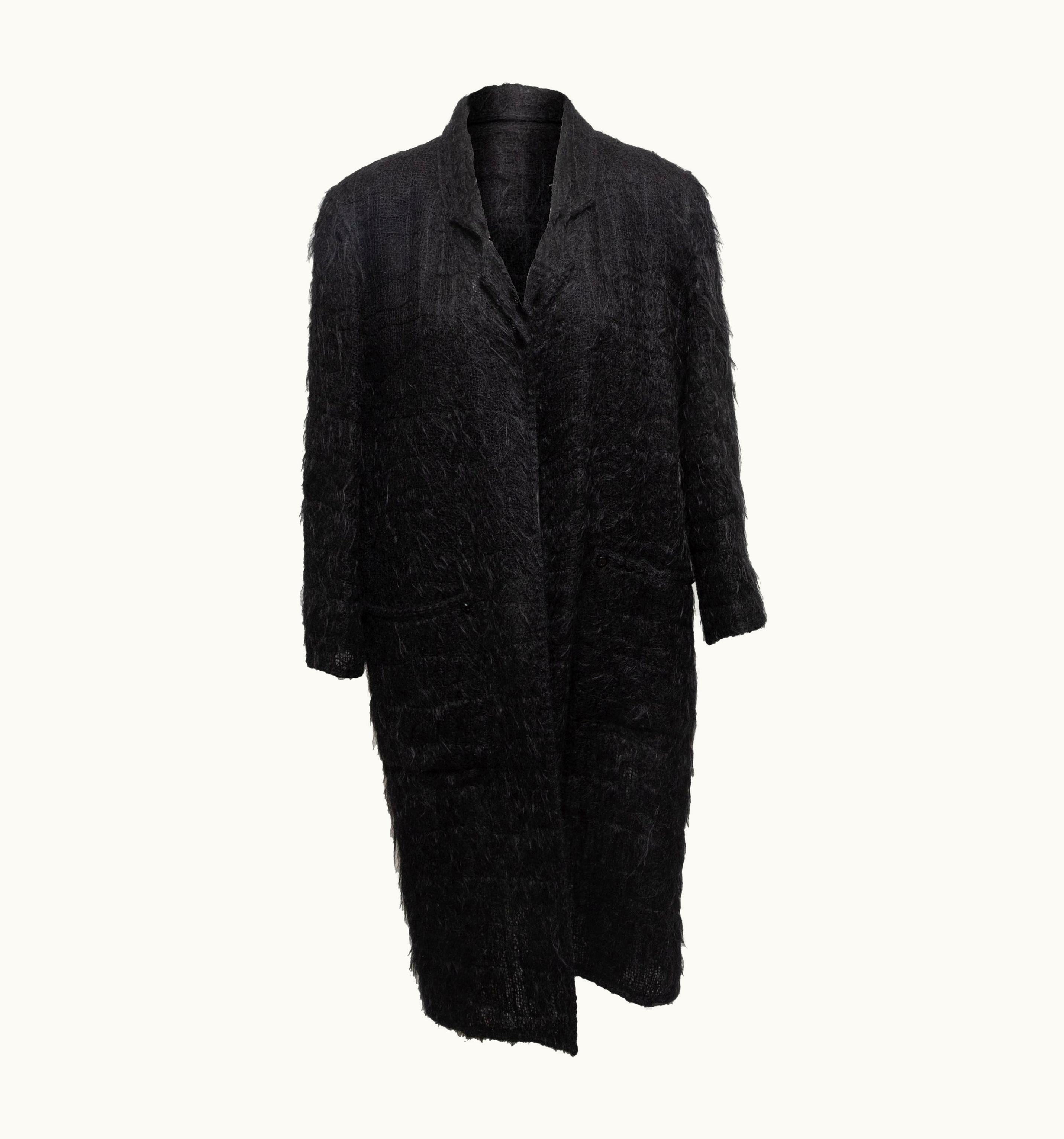 Chanel Chanel Black Fall 1998 Mohair & Wool Coat