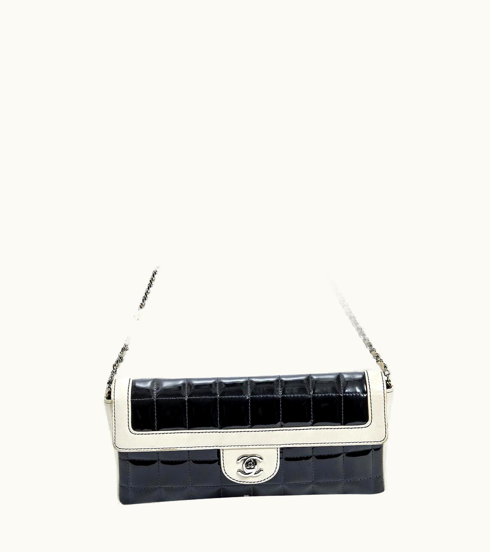 Chanel Chanel 2000 Bicolor East West Chocolate Bar Bag