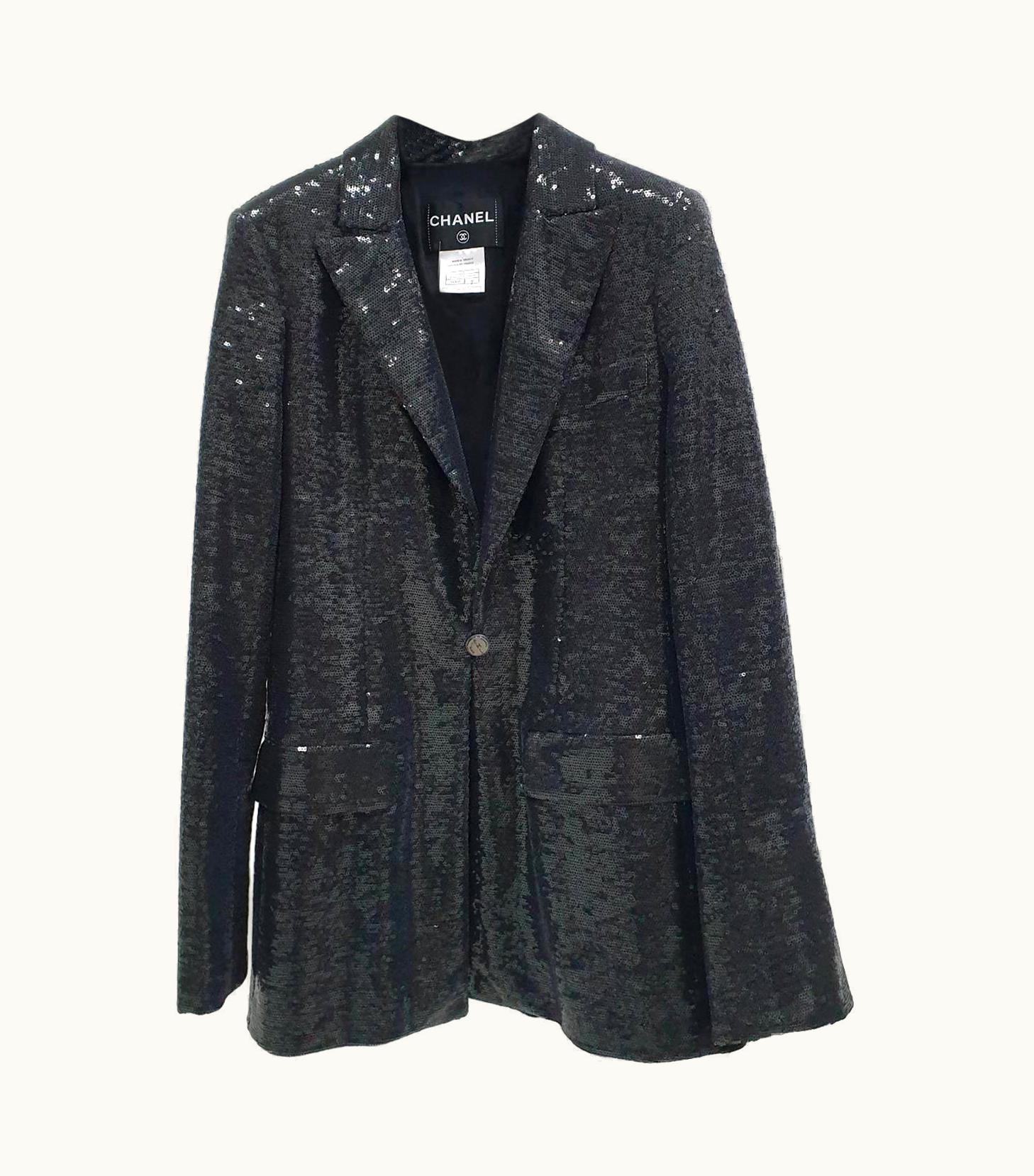 Chanel Chanel Cruise 2009 Black Embroidered Sequin Evening Jacket