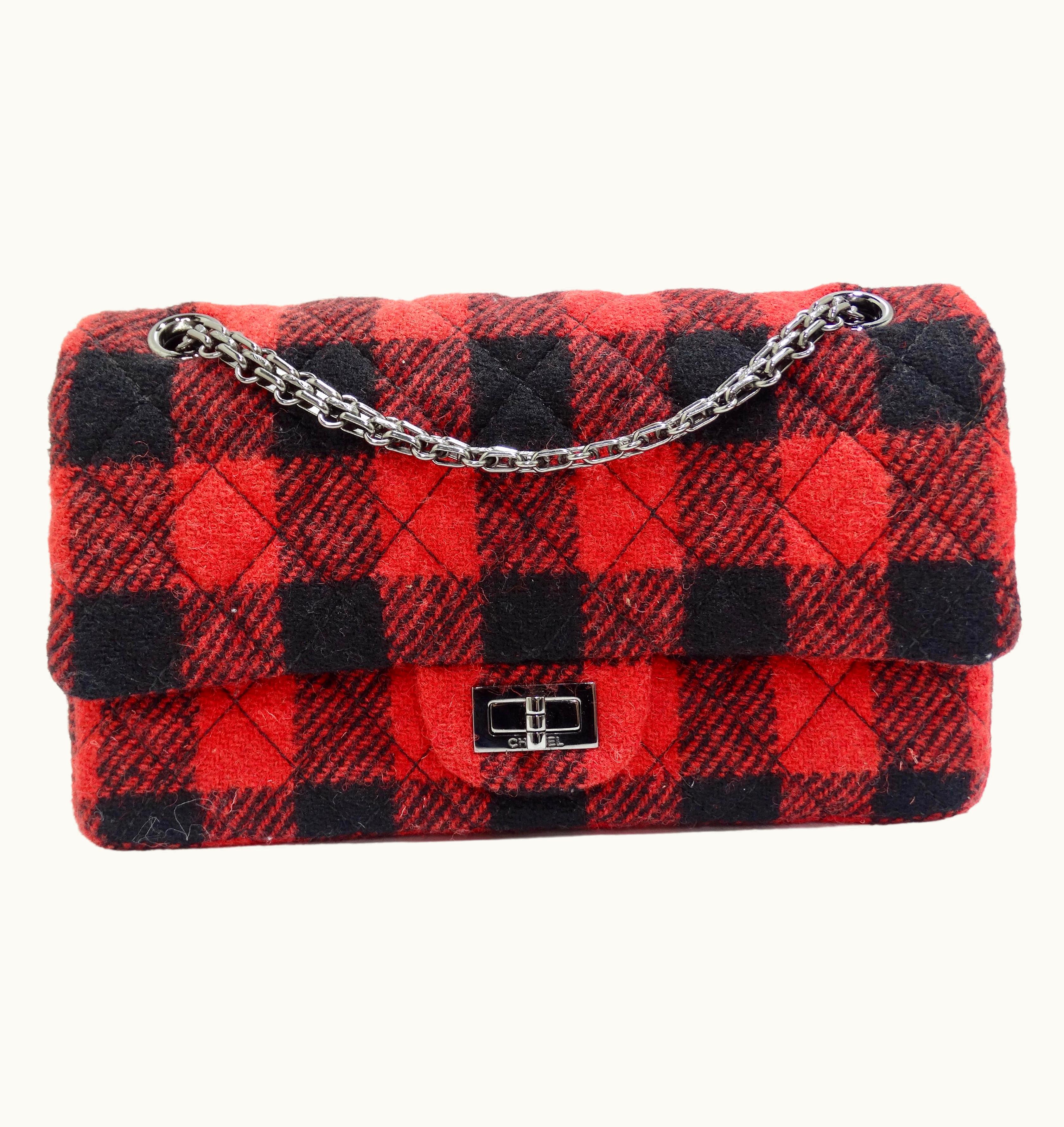 Chanel Chanel Reissue 2.55 Flap Bag Plaid Quilted Tweed