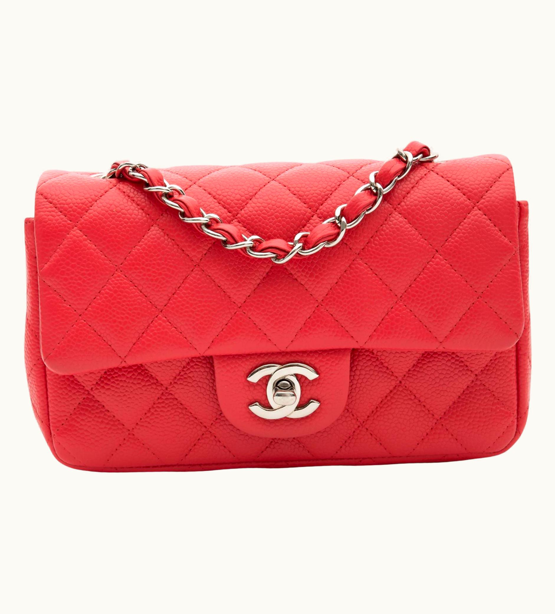 Chanel Chanel Caviar Pink Timeless Classic Mini Flap Bag (2012)