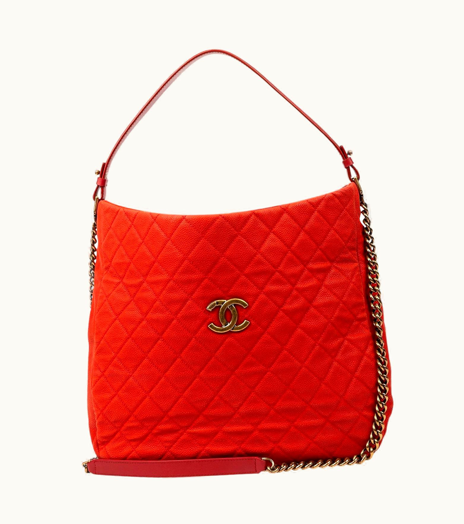 Chanel Chanel 2013 Cruise Collection Red Caviar Shopper