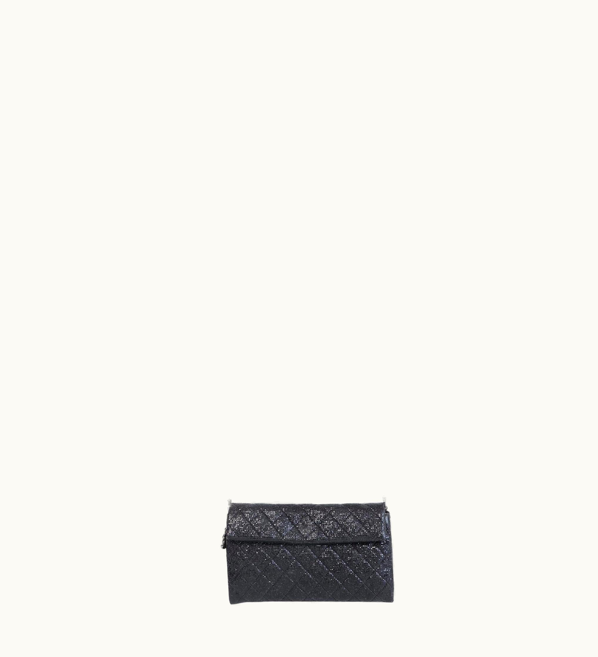Chanel Chanel Cc Charm Metallic Quilted Crossbody Bag 2014