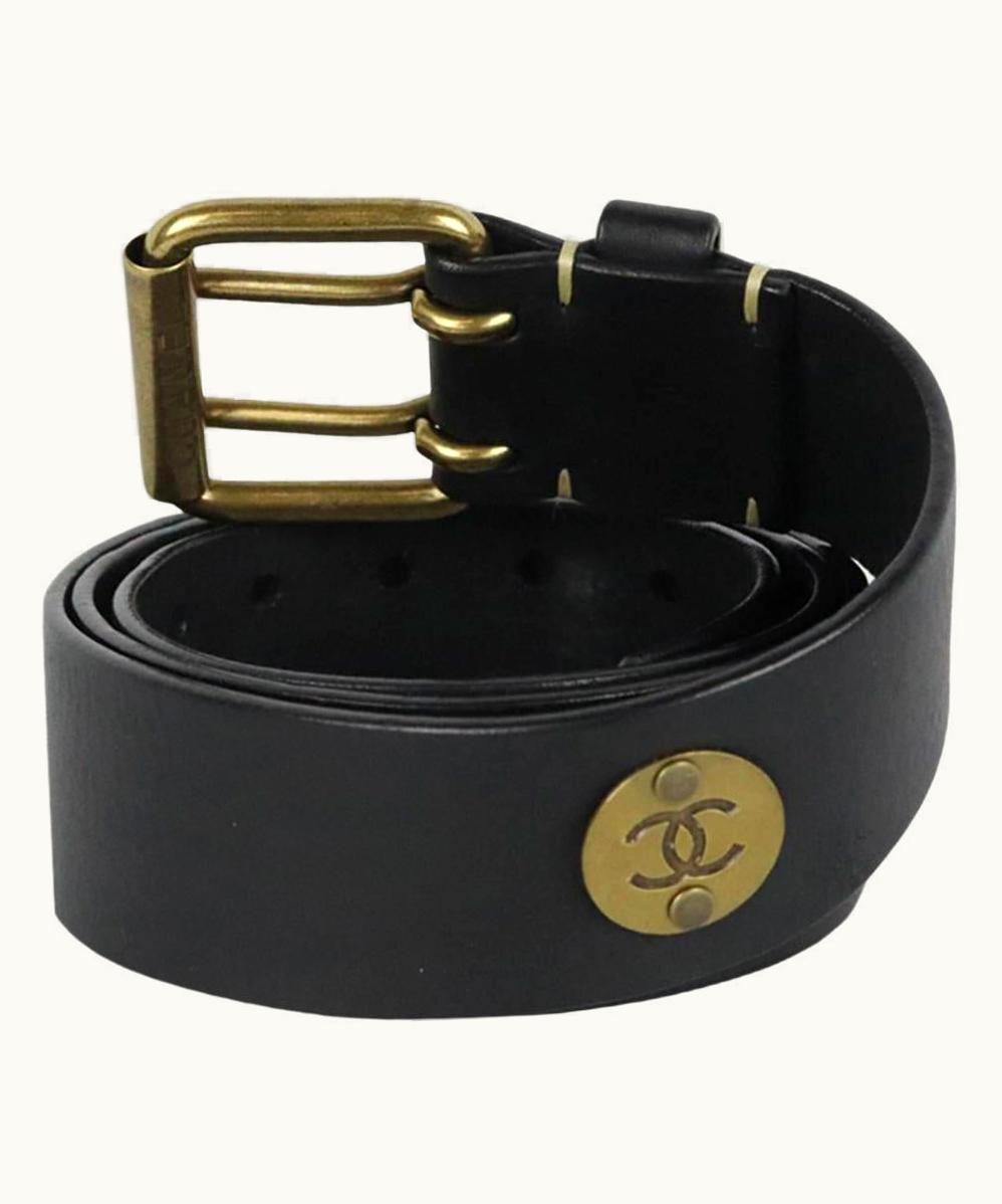 Chanel Chanel 2014 Cc Detailed Leather Waist Belt