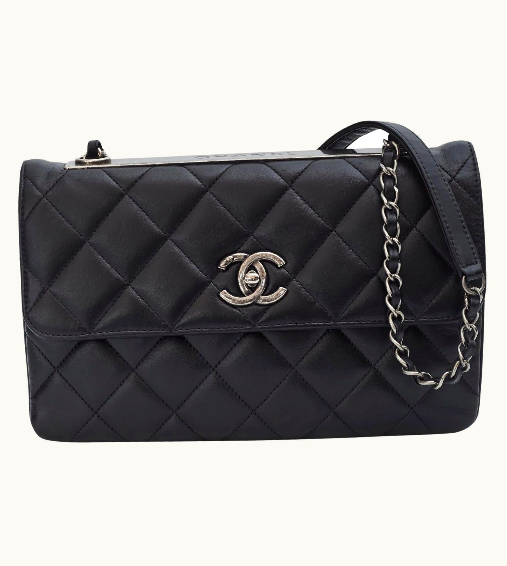 Chanel Chanel Lambskin Black Trendy Cc Flap Bag (2015)