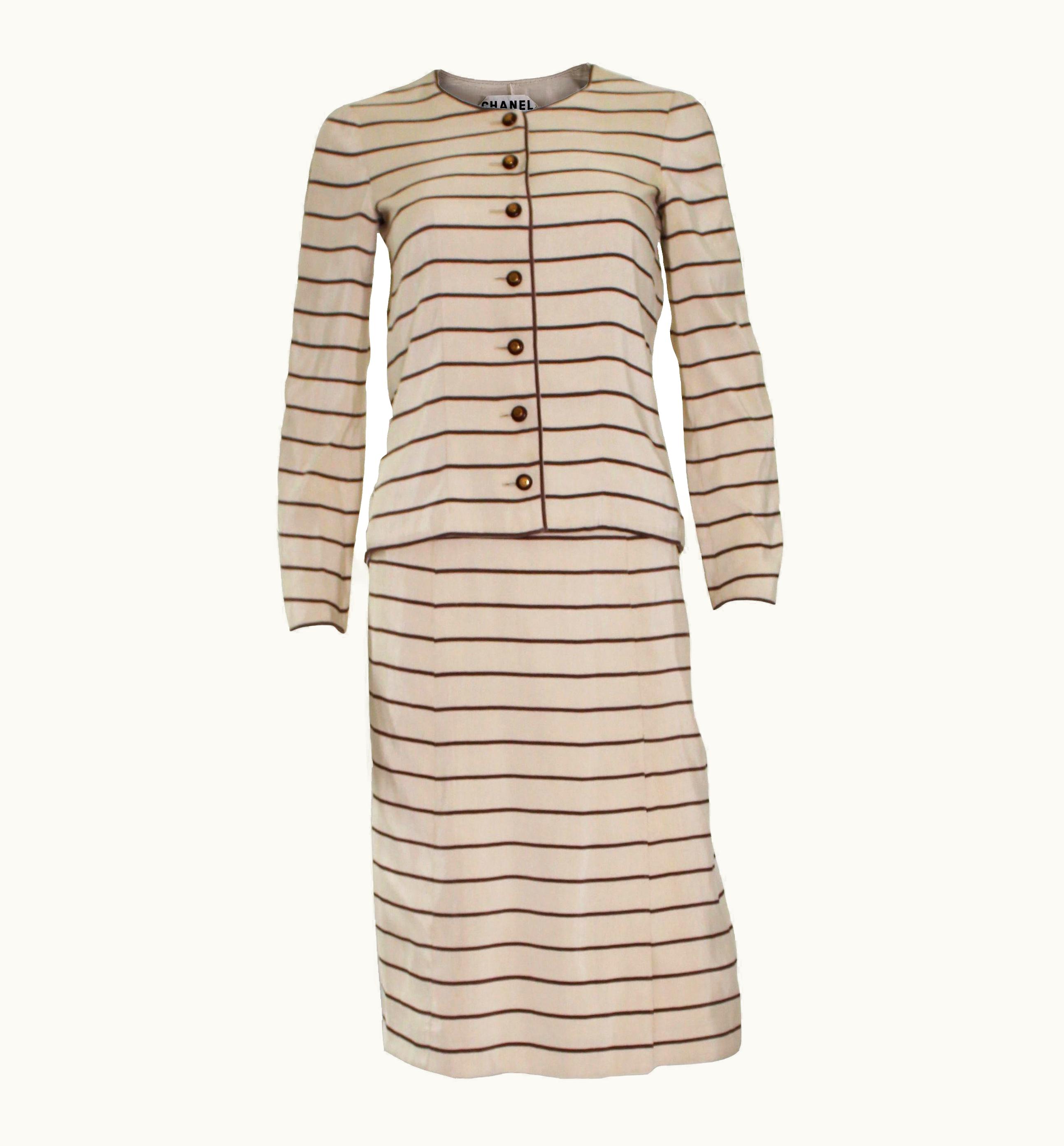 Chanel Vintage Chanel Haut Couture Skirt Suit 1974