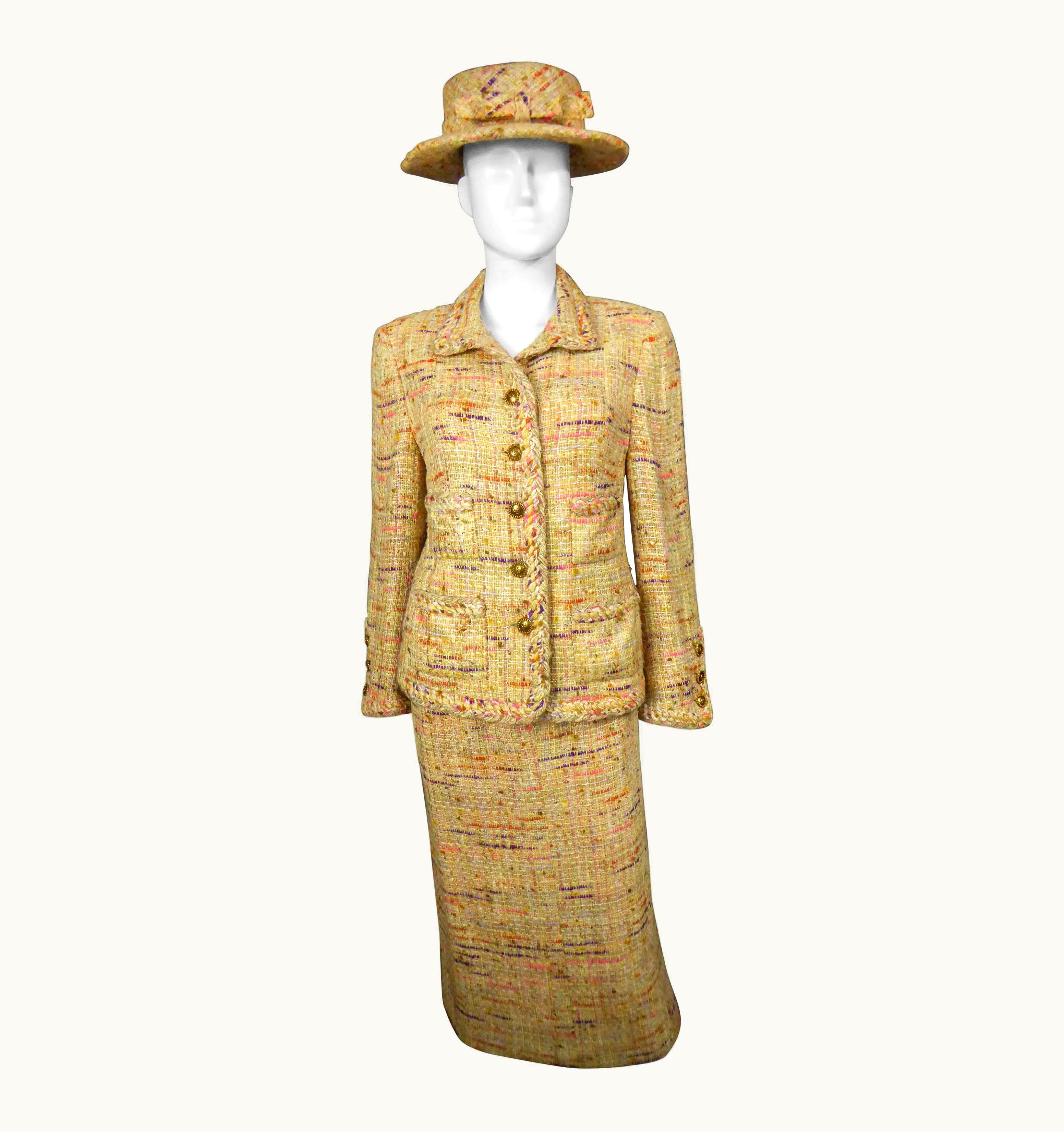 Chanel Chanel Haute Couture Skirt And Jacket Suit'numbered 02554 And 02555, Circa 1979