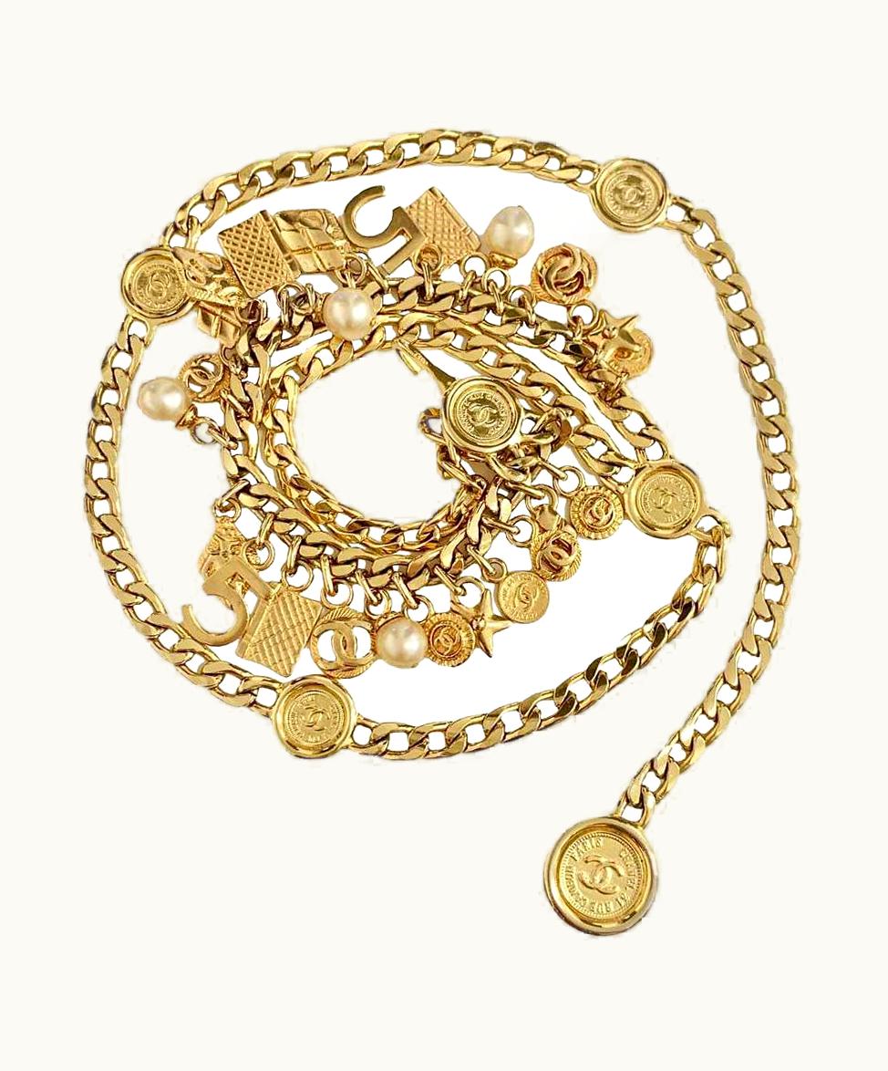 Chanel Chanel Vintage Chain And Charms Necklace-Belt