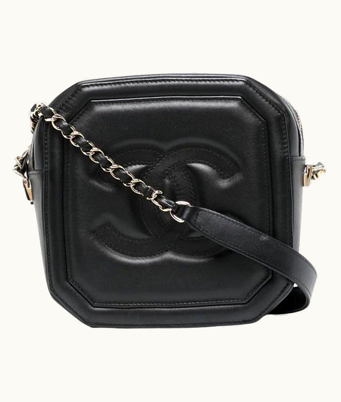 Chanel Chanel Octagon Camera Bag in Black Lambskin