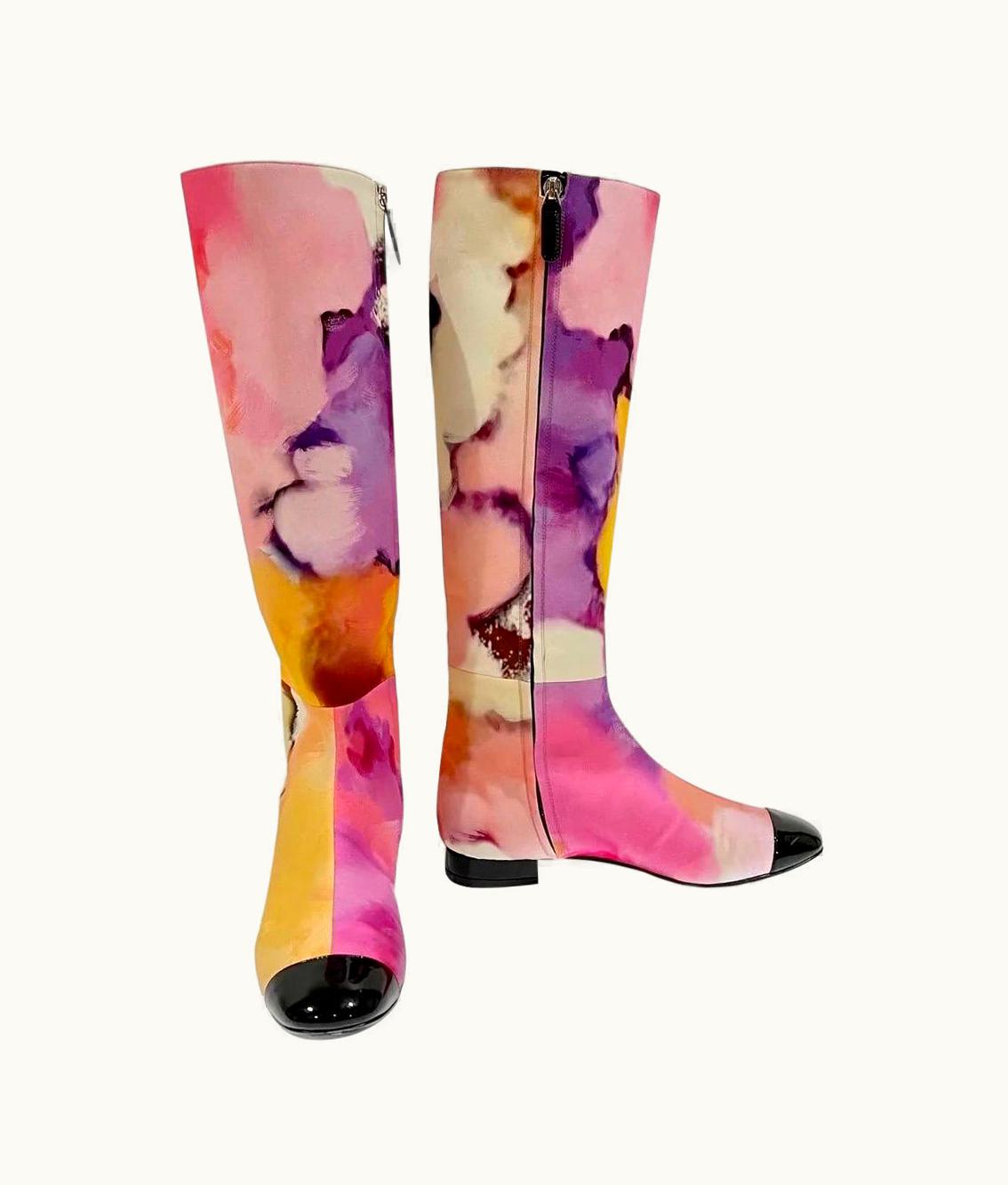 Chanel Chanel Watercolor Boots S/S 2015