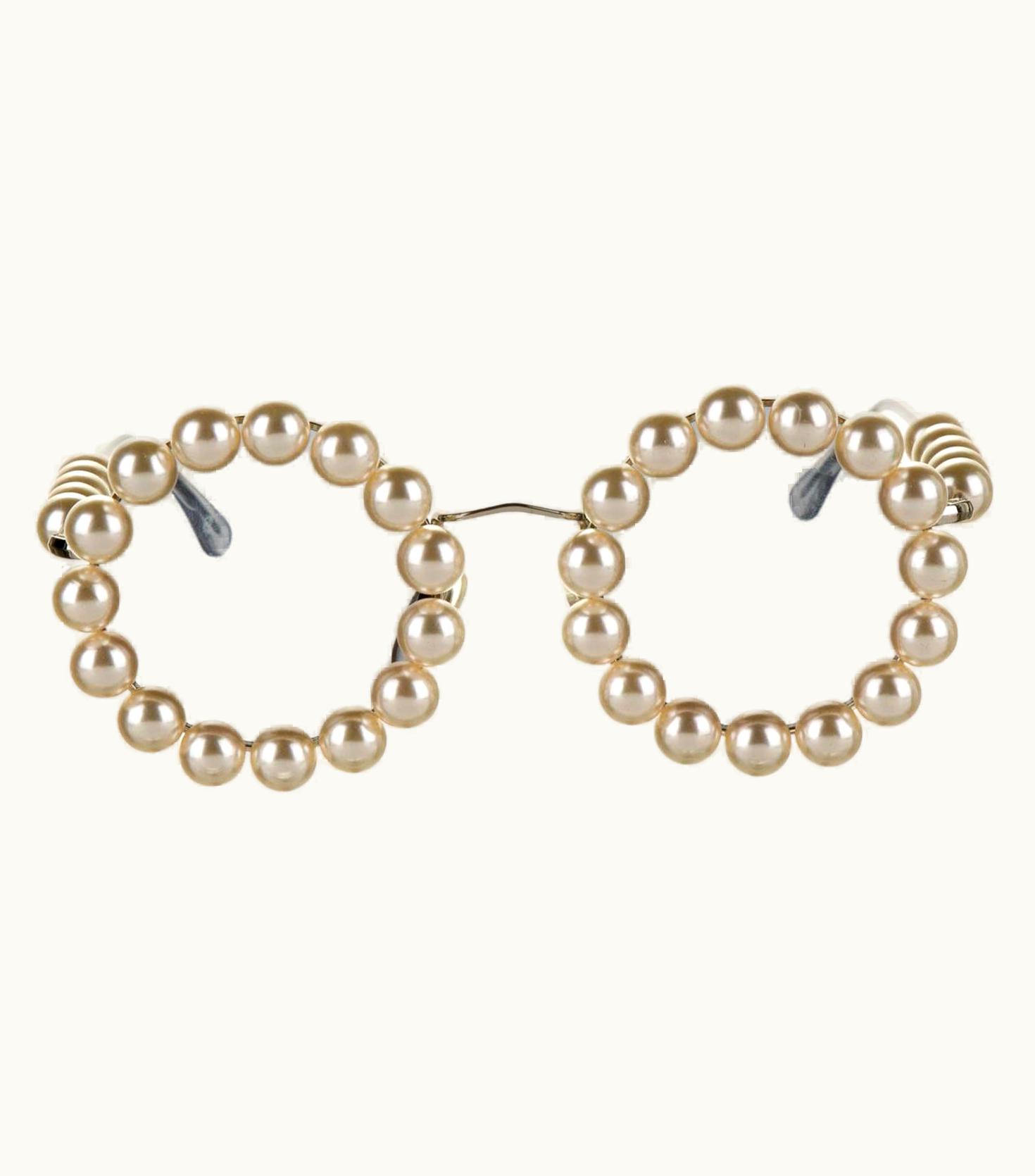 Chanel Chanel Vintage Pearl Round Sunglasses