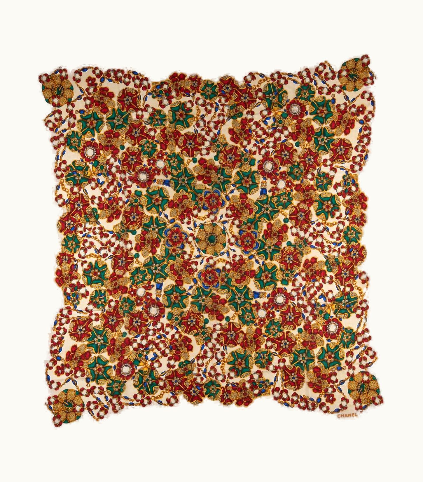 Chanel Chanel Vintage White Gripoix Shawl