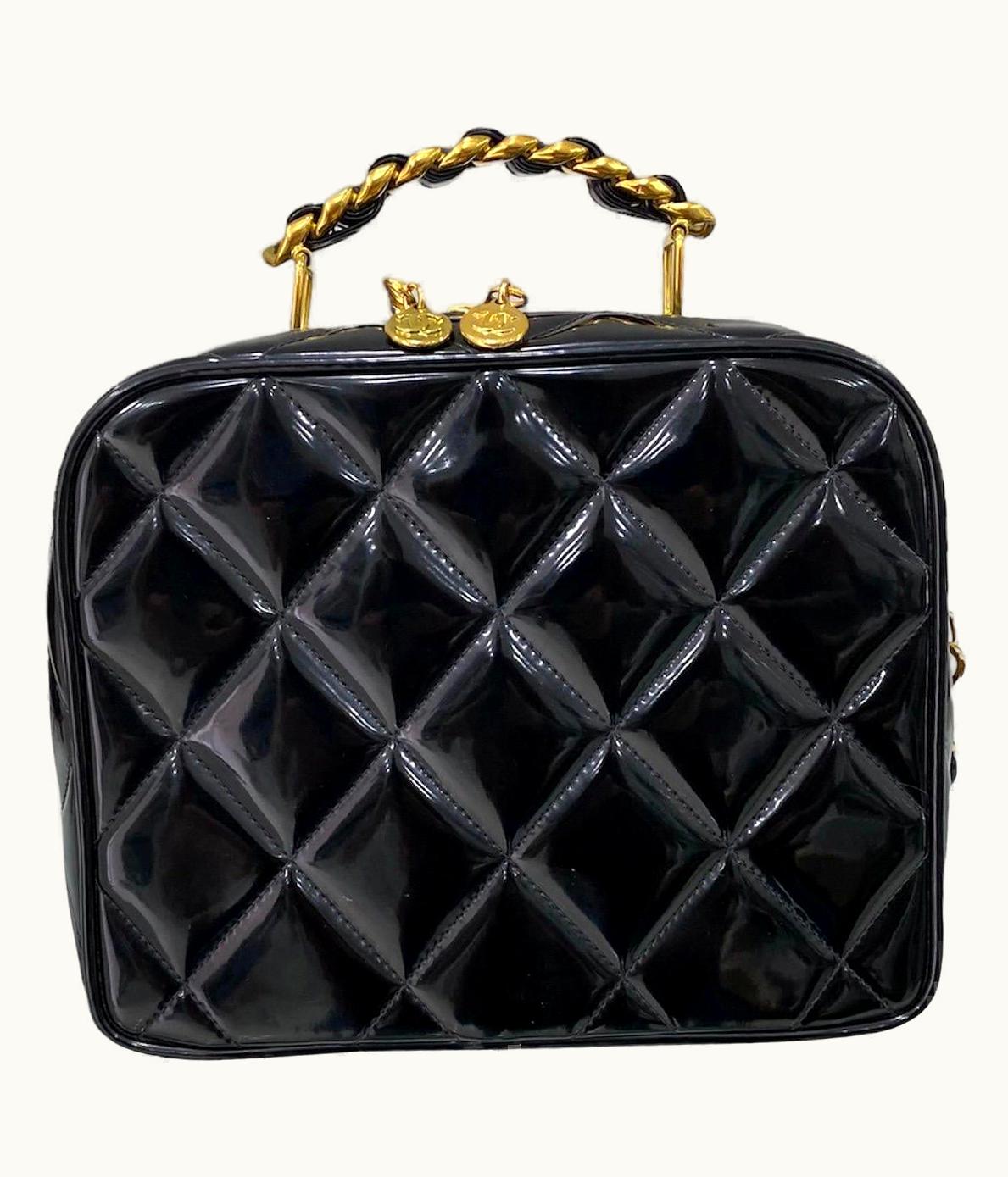 Chanel Chanel Cube Vintage Patent Leather