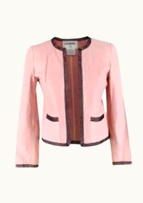 Chanel Chanel Vintage Pink Leather Jacket UZ0590176