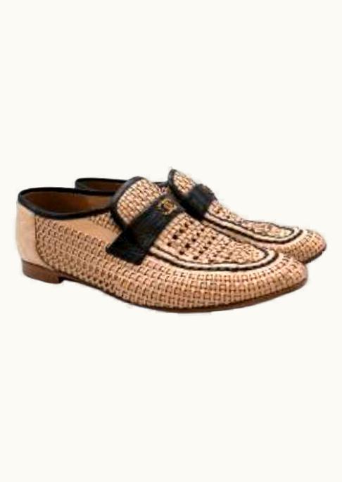 Chanel Chanel Vintage Canapa Woven Loafers
