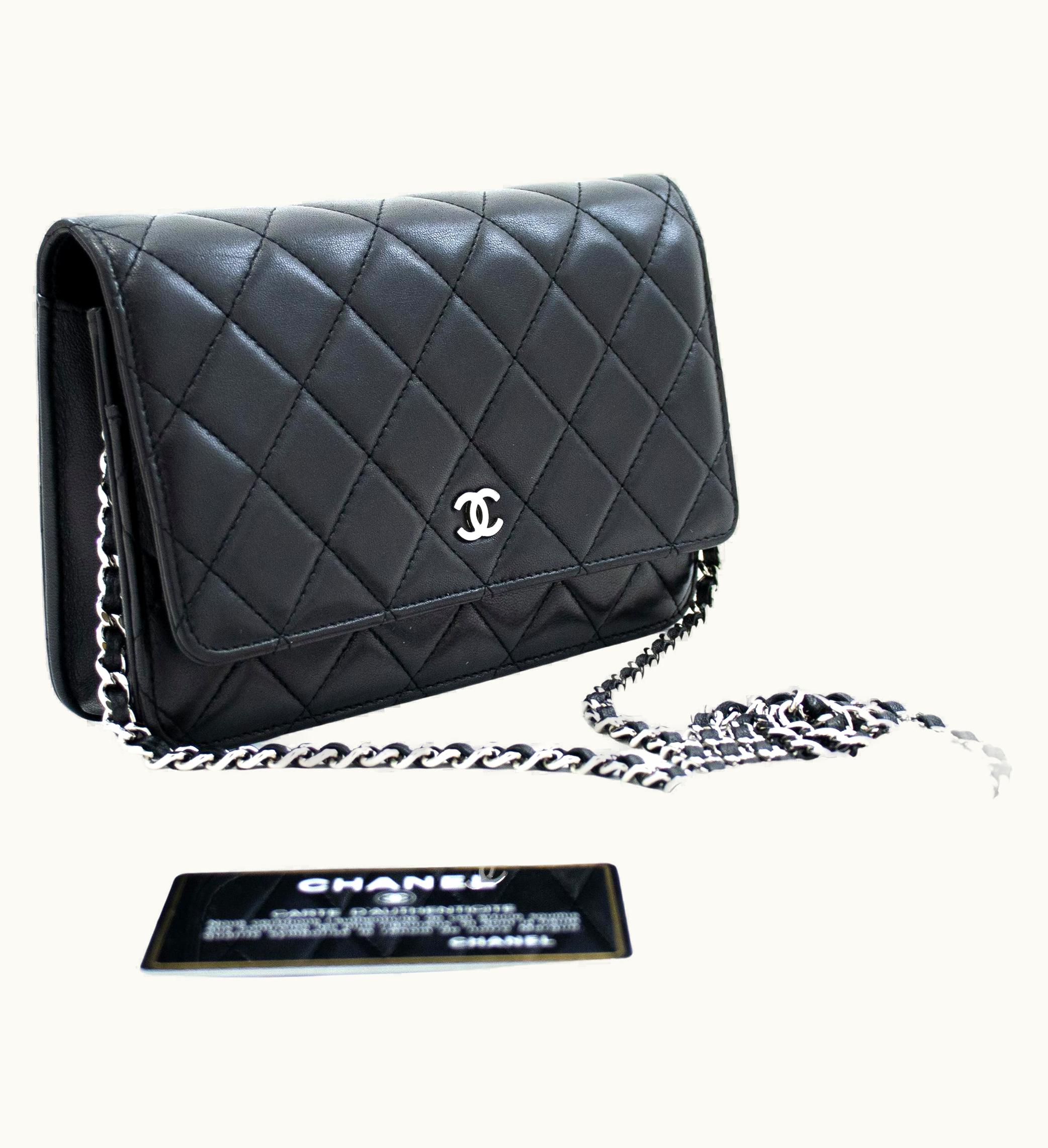 Chanel Chanel Black Classic Woc Wallet On Chain Shoulder Bag Lambskin UZ0590225