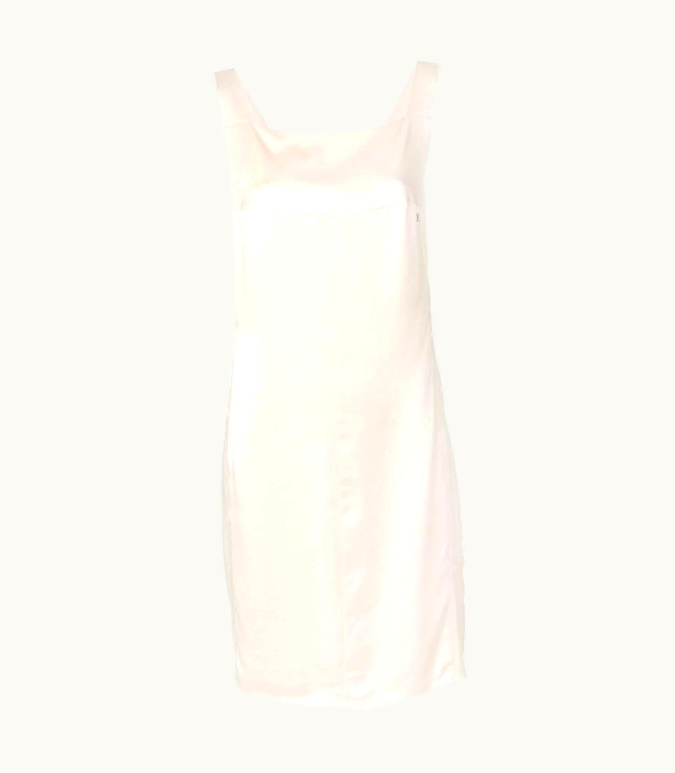 Chanel Vintage Chanel Peach Silk-Satin Dress