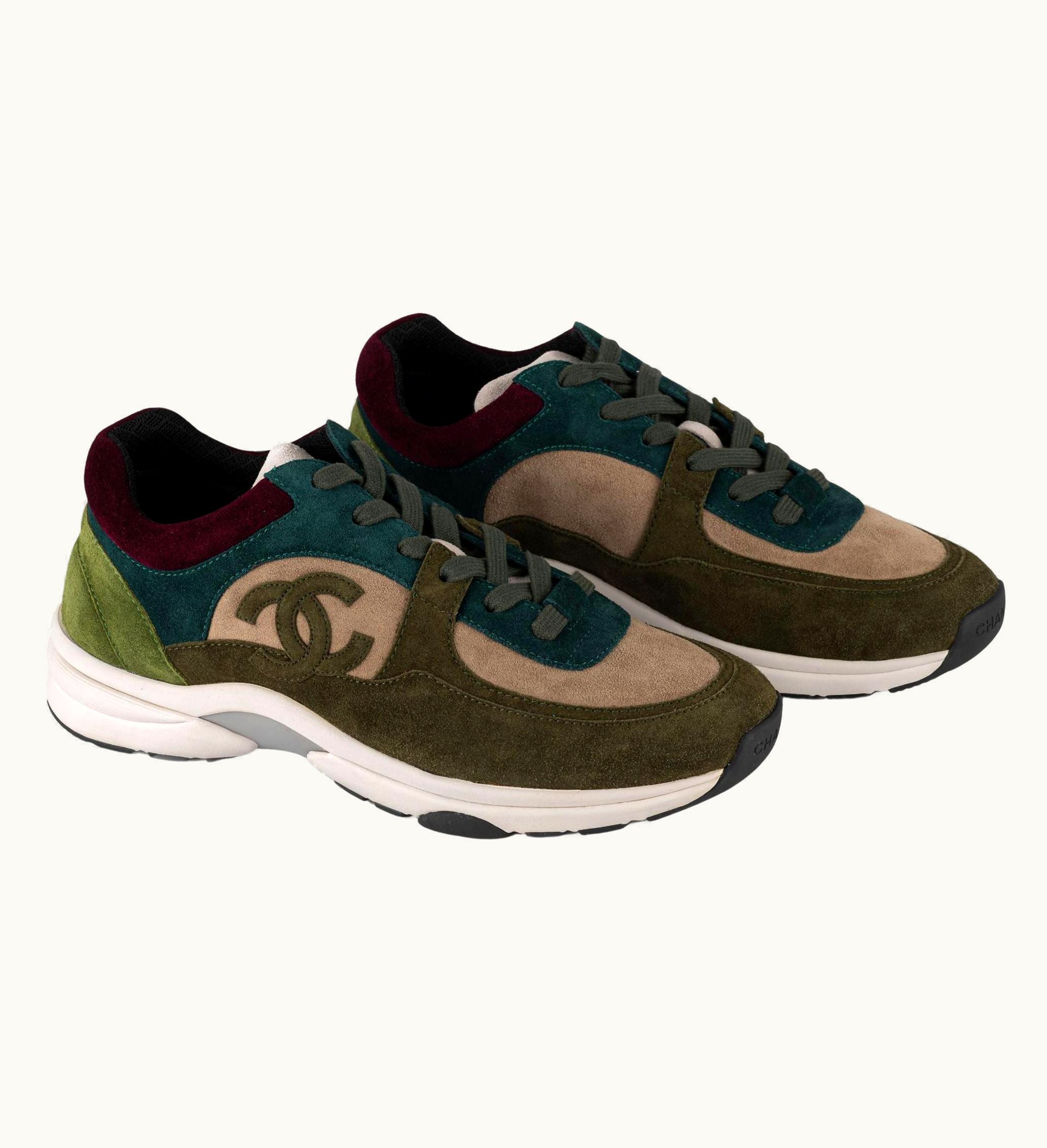 Chanel Chanel Nib Suede Multicolor Sneakers