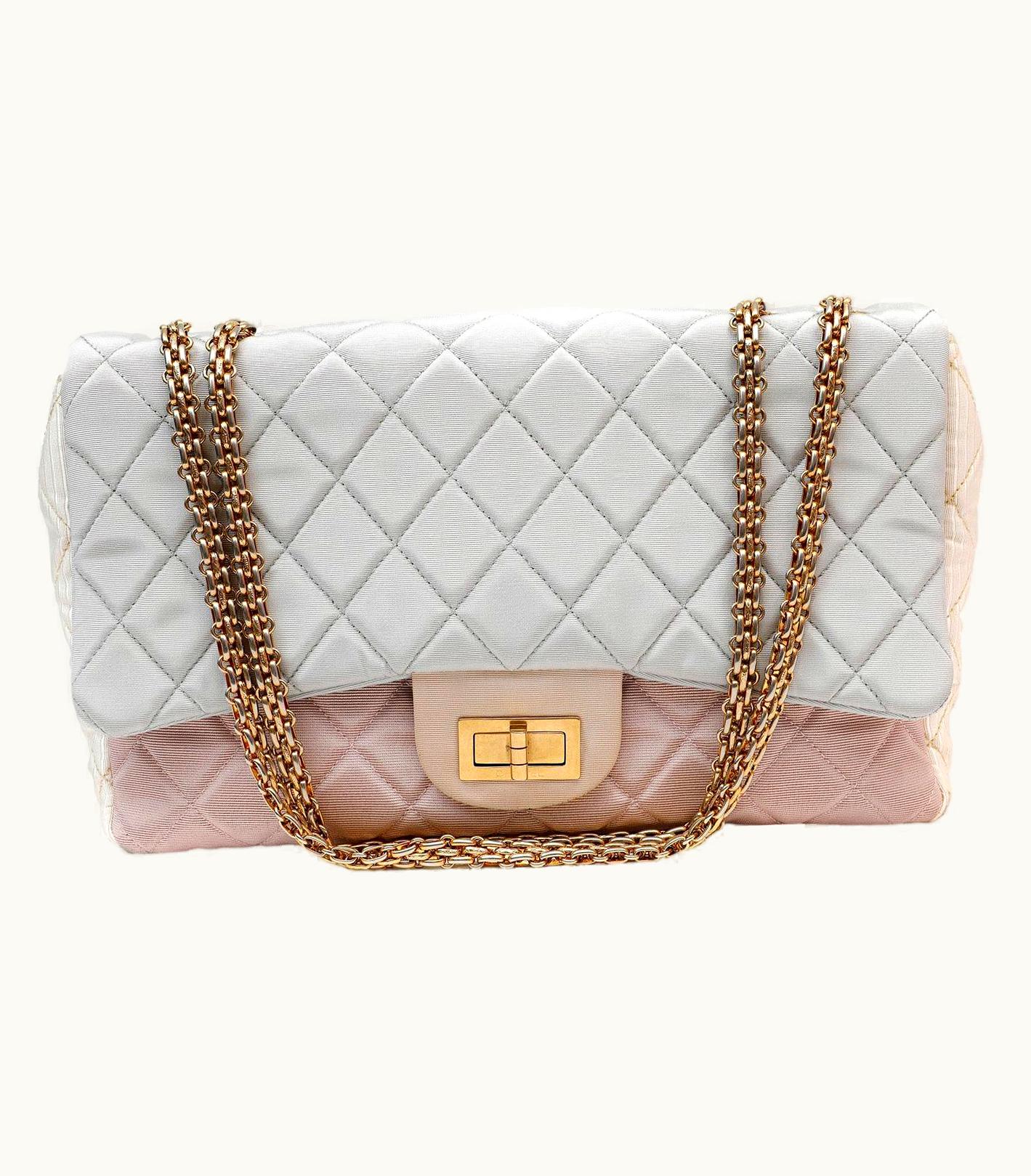 Chanel Chanel Tricolor Fabric Reissue Flap Bag