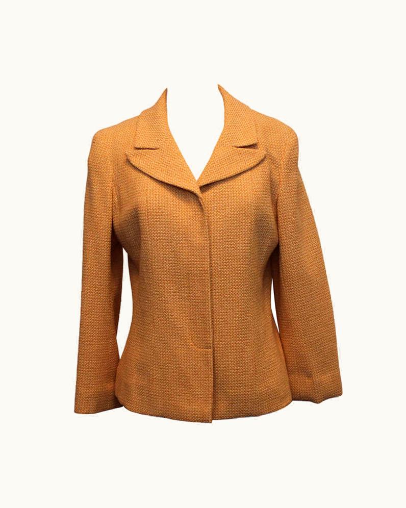 Chanel Chanel Peach & Cream Tweed Jacket