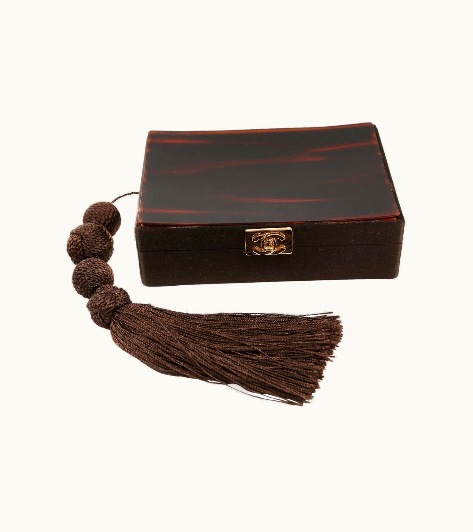 Chanel Chanel Tortoise Resin Vintage Evening Bag