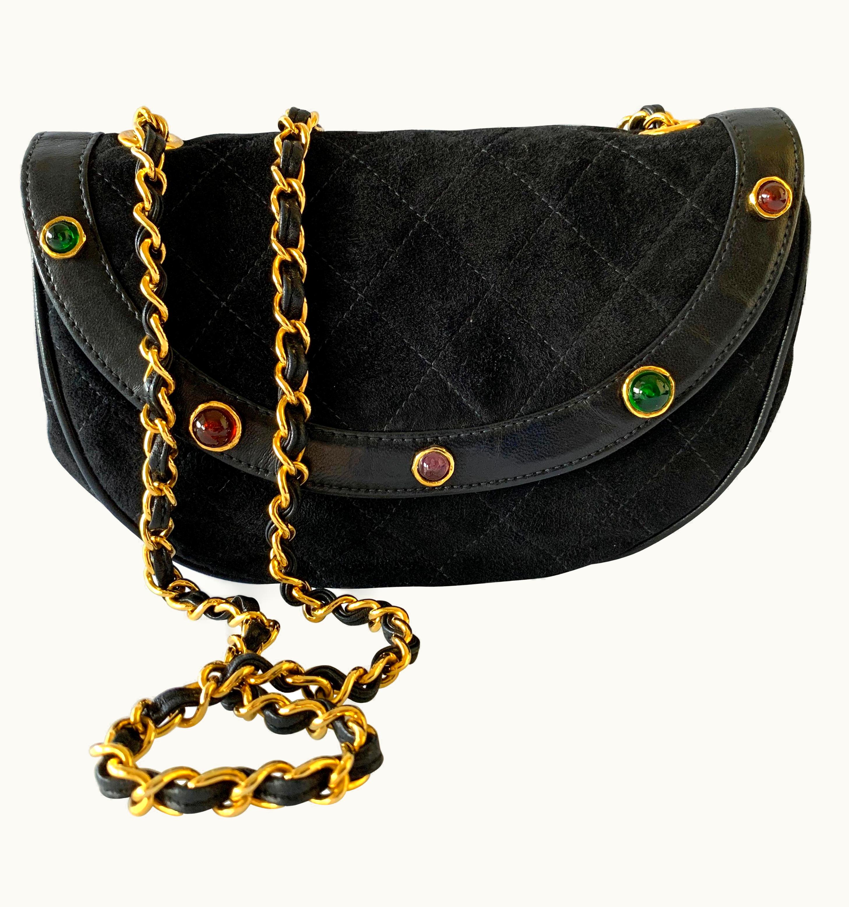 Chanel Chanel Vintage Quilted Gilt Gripoix Cross-body Handbag