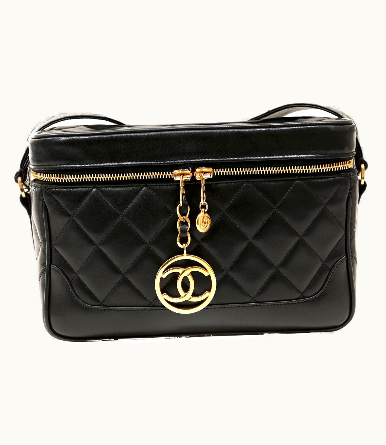 Chanel Chanel Black Lambskin Vintage Camera Bag