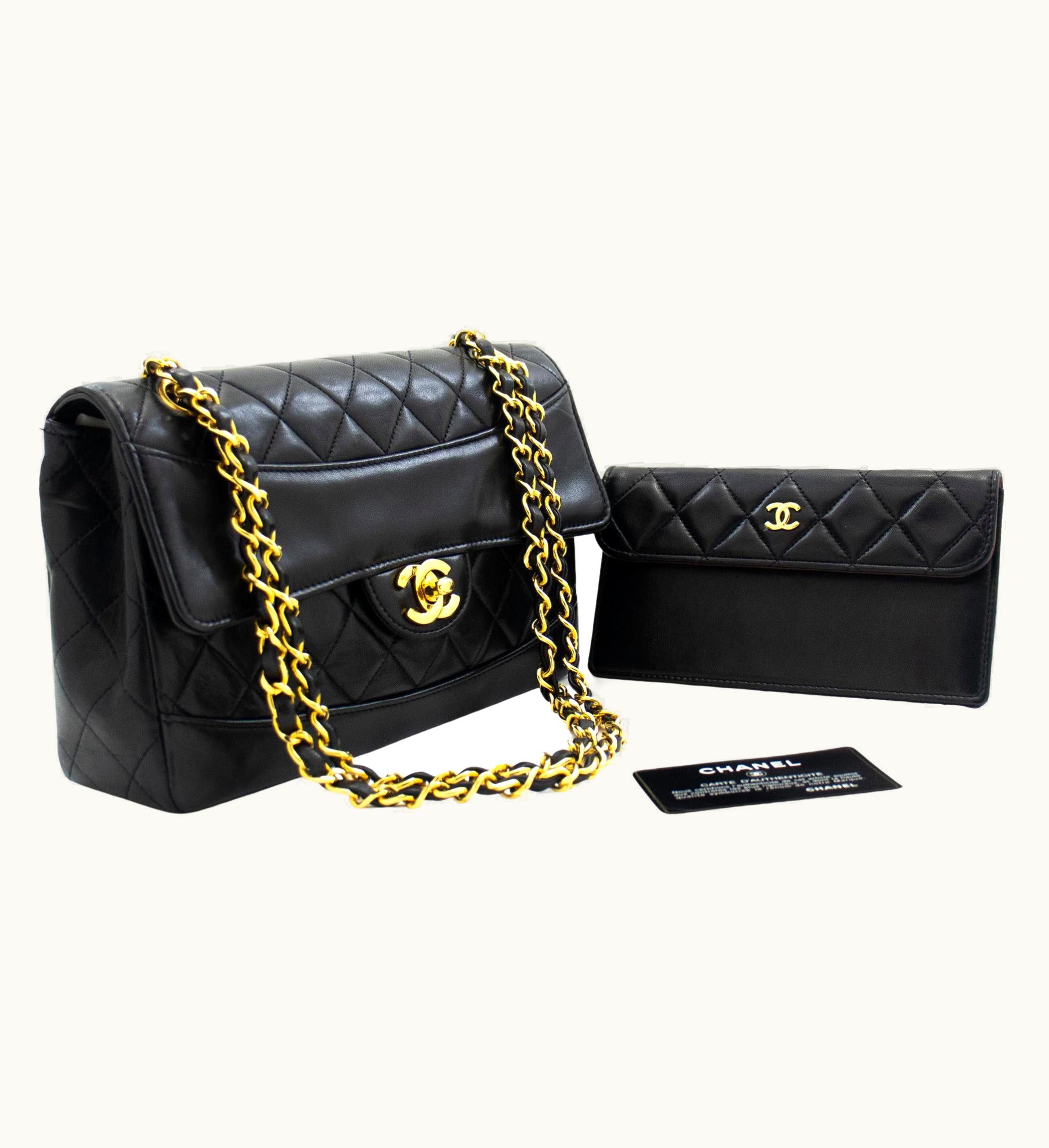 Chanel Chanel Vintage Classic Chain Shoulder Bag Single Flap Quilted Lamb UZ0590823