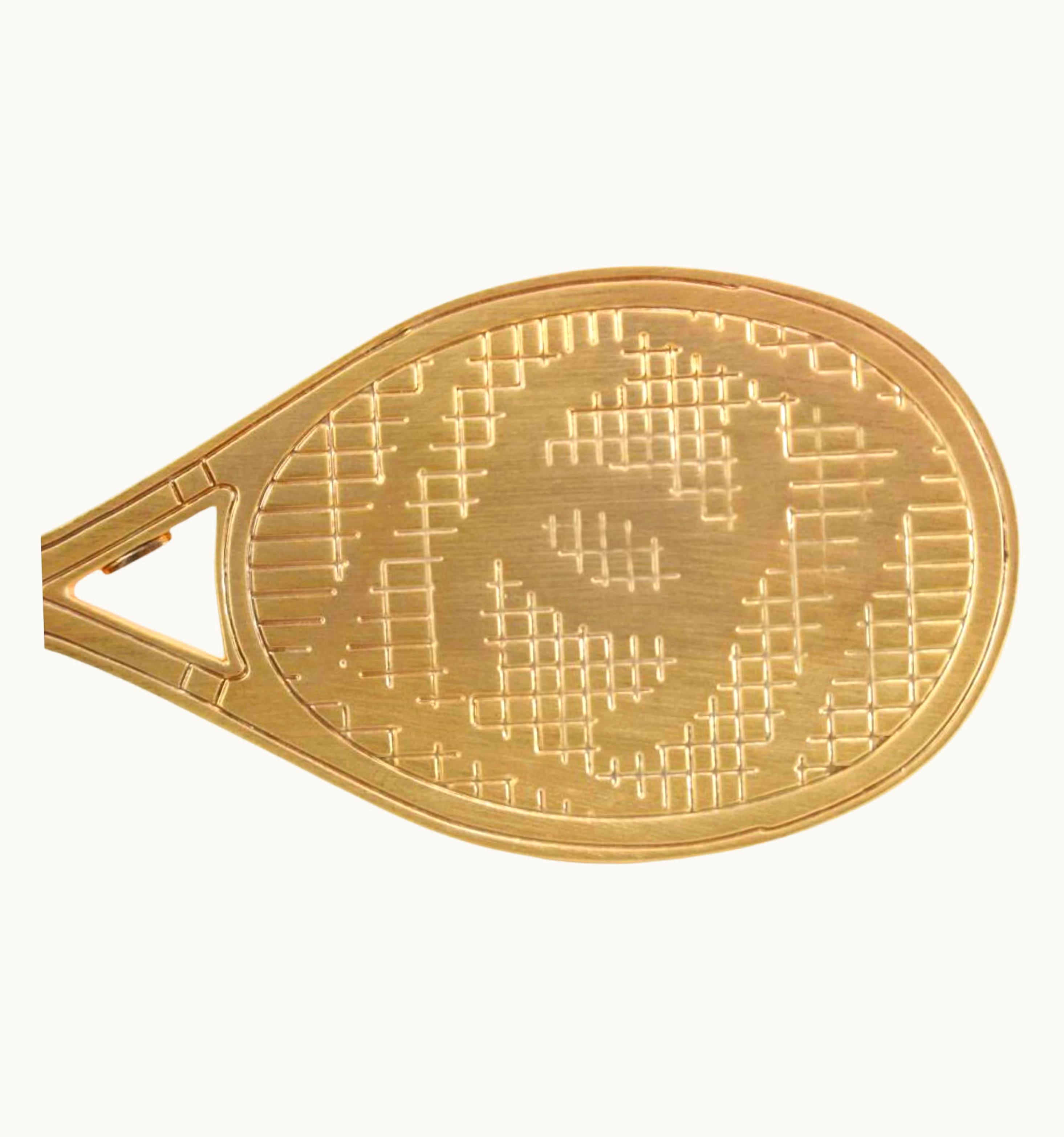 Chanel Chanel 05p Tennis Racket Motif Cc Sports Logo Keychain Bag Charm 52ck77s