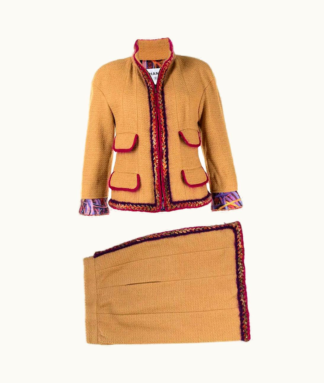 Chanel Chanel Mustard Skirt Suit AW14 Supermarket Collection