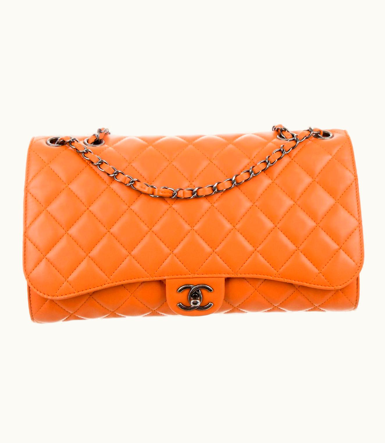 Chanel Chanel Mandarin Orange Shopper Drawstring Flap Bag