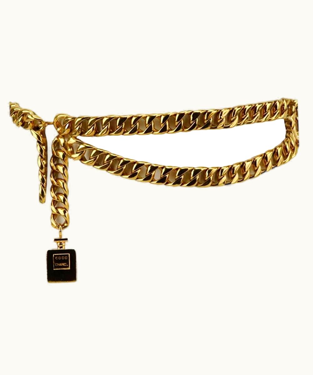 Chanel Chanel Vintage Coco Chanel Perfume Bottle Chain Waist Belt UZ0591158