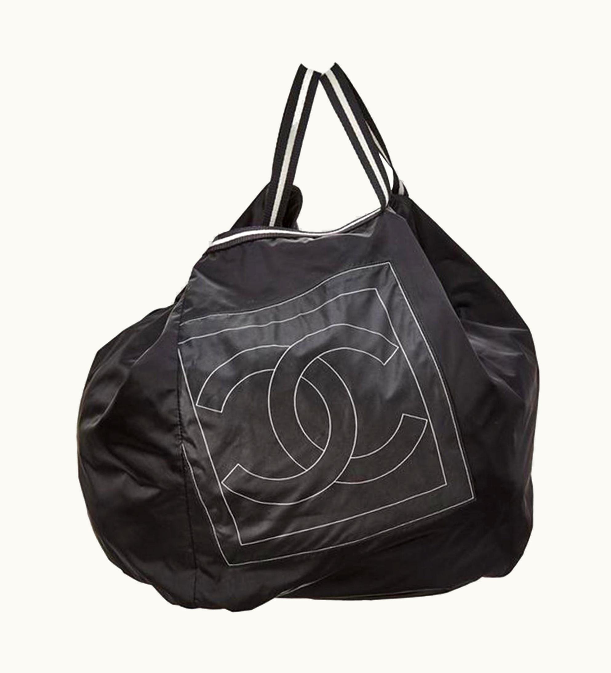 Chanel Chanel Nylon Cc Logo Sporty Gym Bag