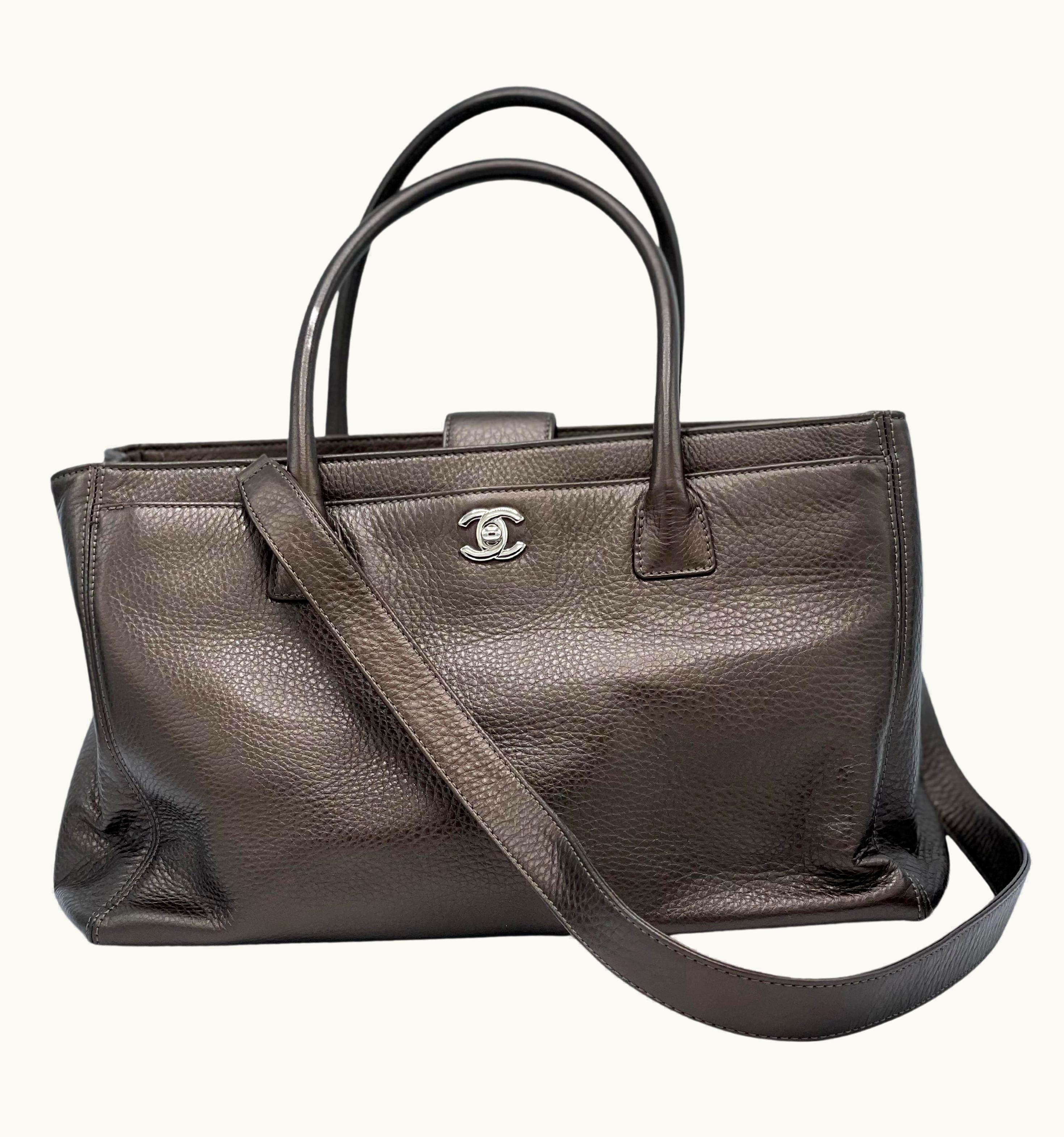 Chanel Chanel Caviar Executive Shopper Tote Brown