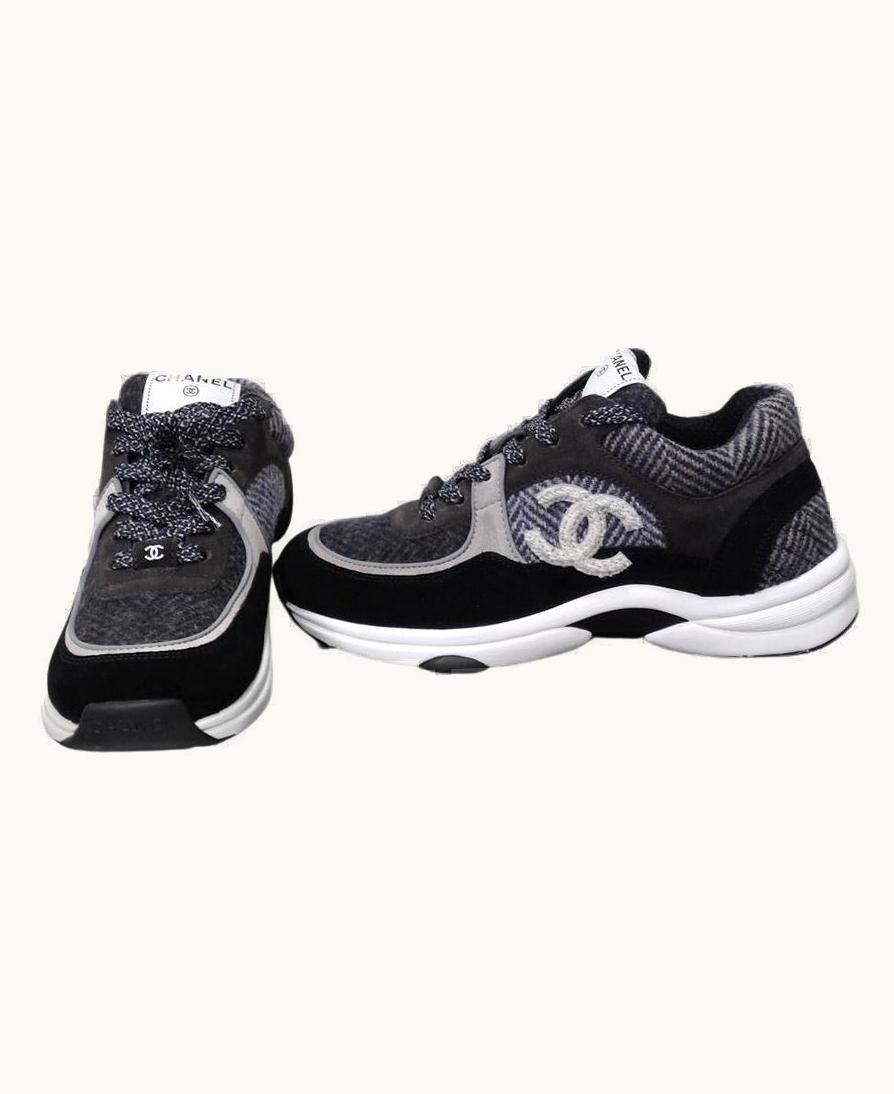 Chanel Brand Chanel Classic Low Top Suede Trainers