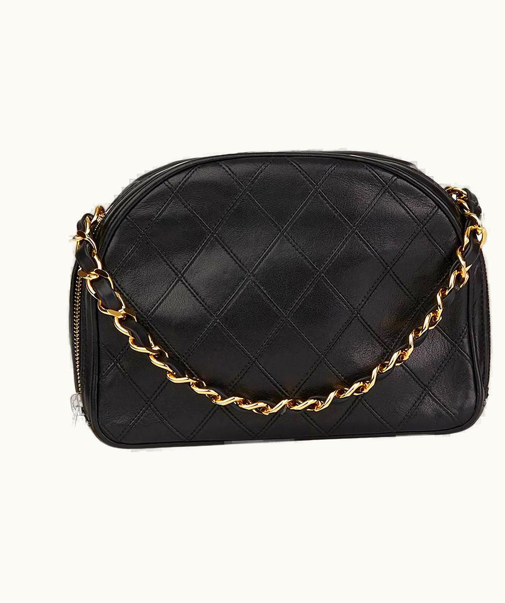 Chanel 1986 Chanel Black Quilted Lambskin Vintage Timeless Charm Bag UZ0591288