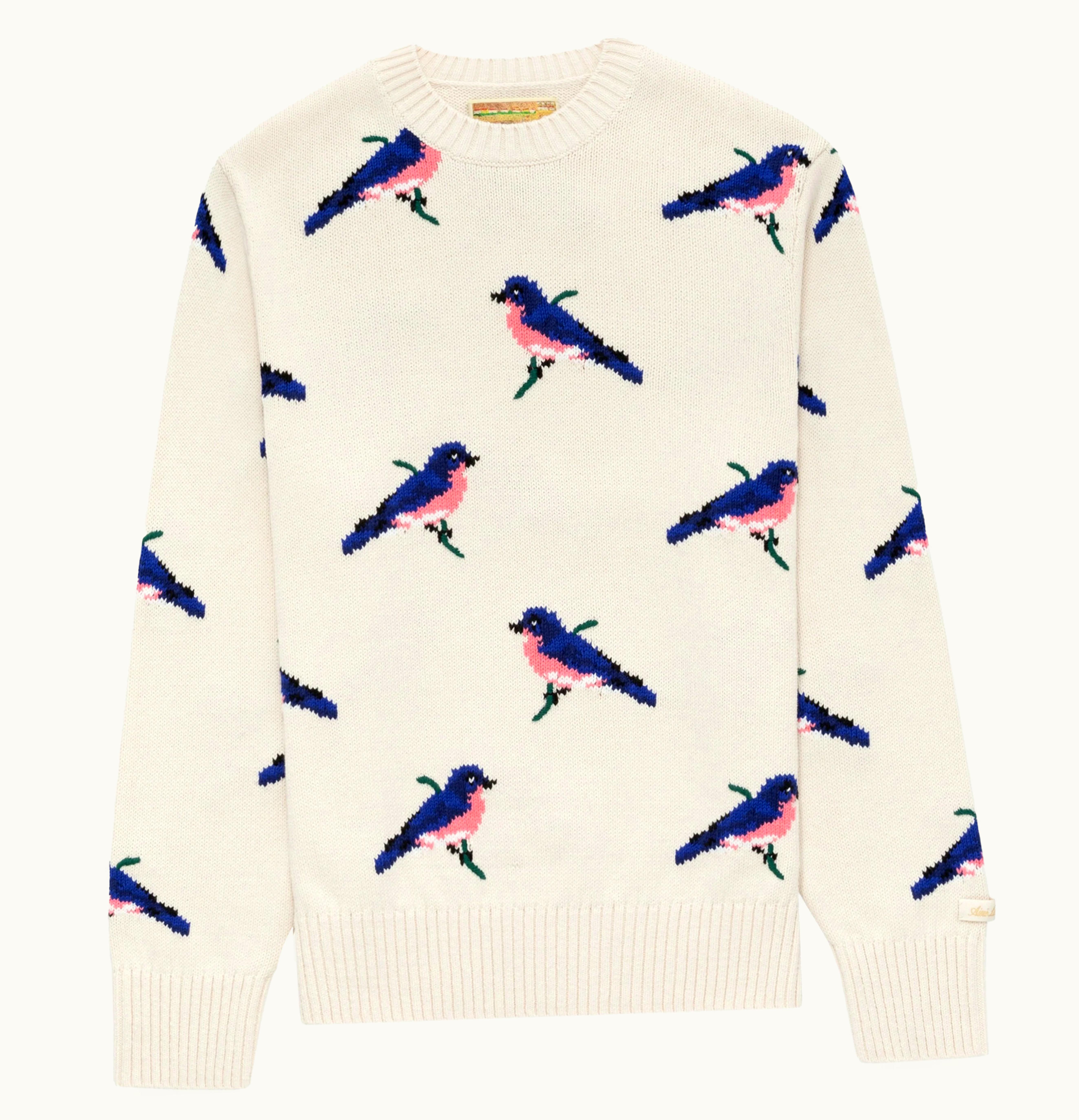 Aime Leon Dore Aime Leon Dore State Bird Crewneck Sweater Cream